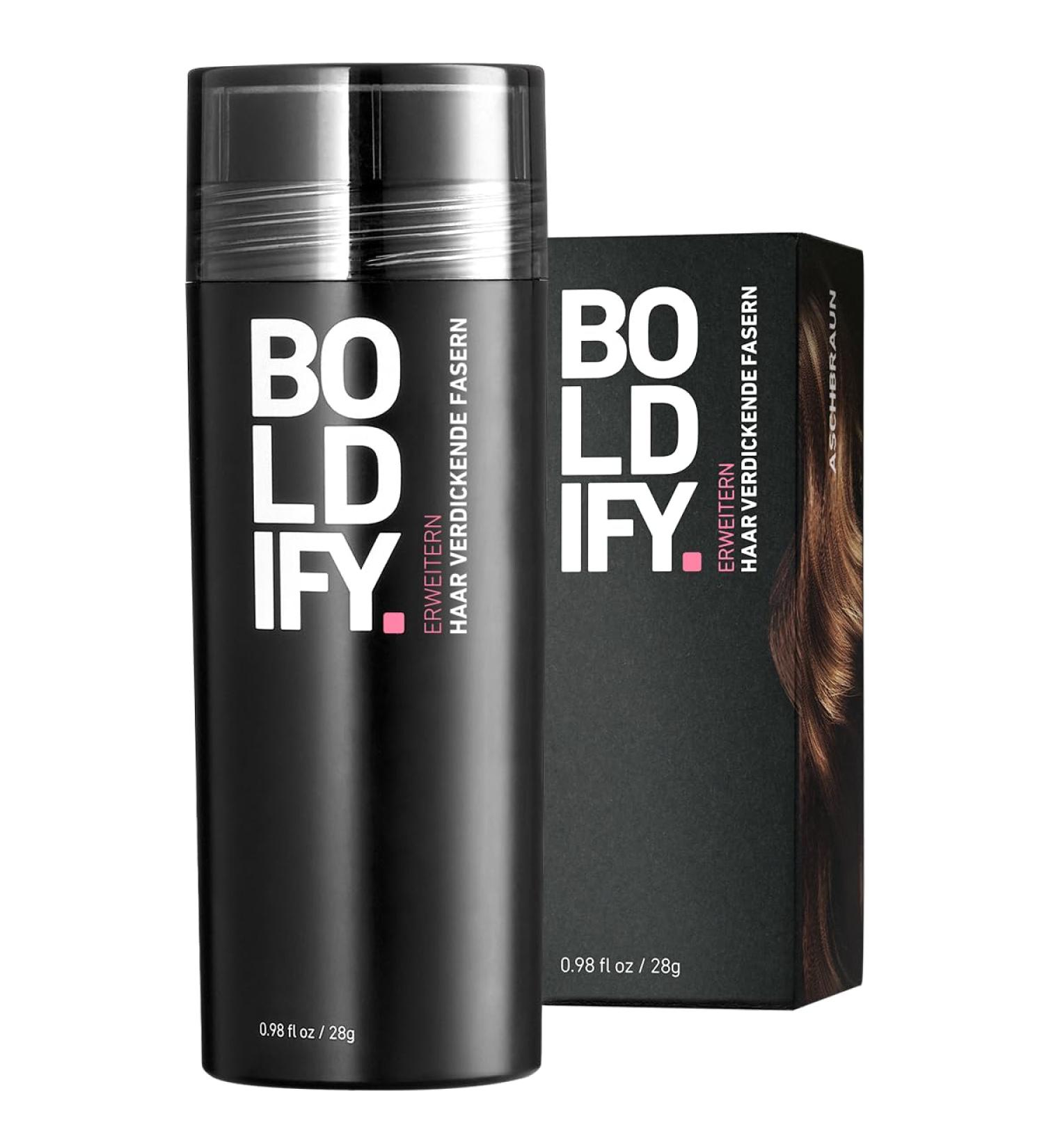 Boldify Scatter Hair for Thinning Hair - Ash Brown 28g | Invisible Hair Powder for Men & Women | Conceals Hair Loss in 15 Seconds - Buy Online on GoSupps.com