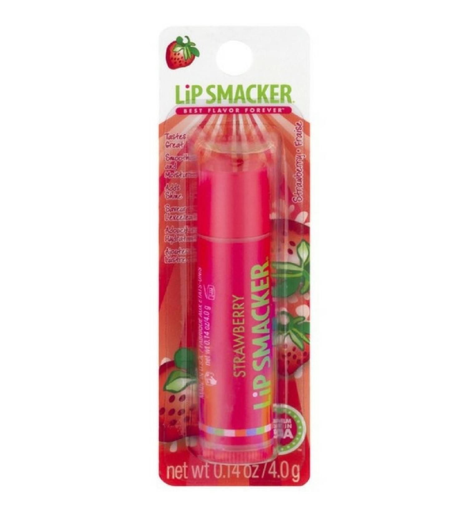 Lip Smacker Strawberry Lip Balm 0.14 oz (Pack of 12)