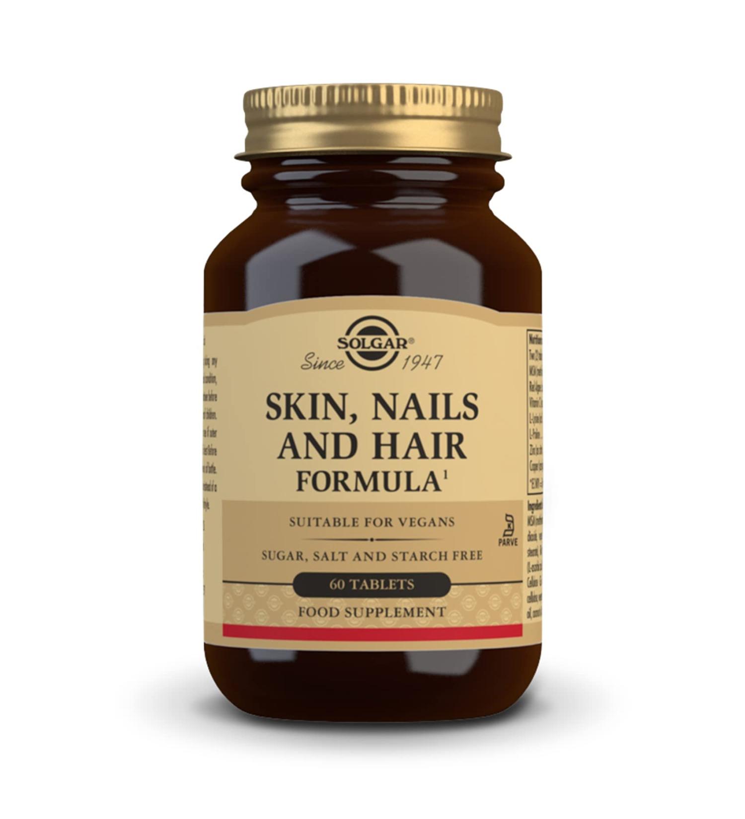 Solgar Skin, Nails & Hair Advanced MSM Formula - 60 Tablets for Healthy Beauty - Buy Online on GoSupps.com