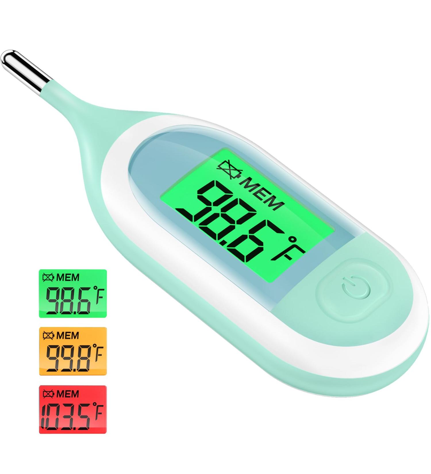 Buy Baby Thermometer - Fast & Accurate Digital Rectal Infant Thermometer with Fever Alarm & LCD Display - Buy Online on GoSupps.com