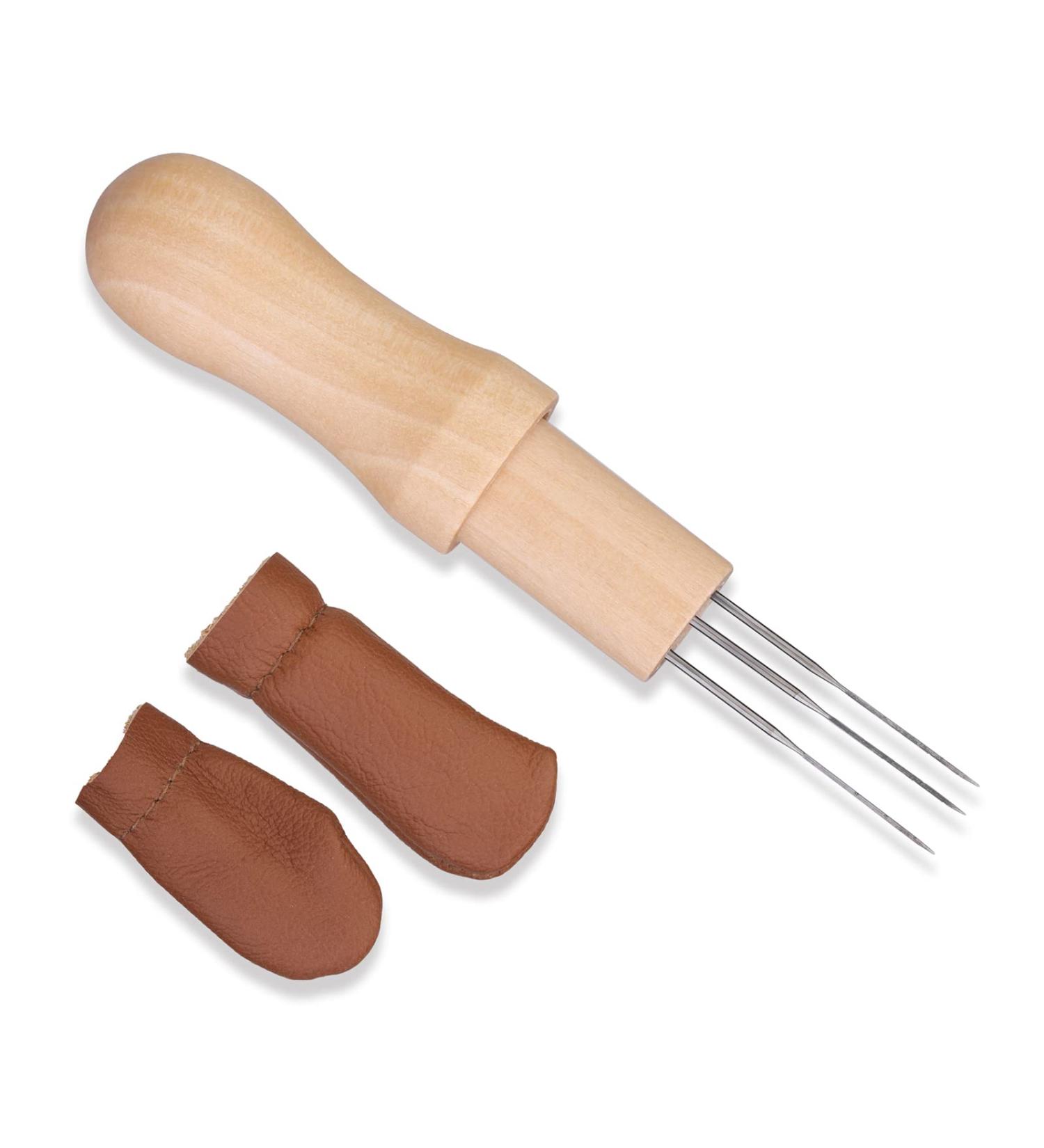 Felting Needle with 3 Needles Tool Needle Felting Supplies  Wool Felting Supplies Needle Felting Tool with Finger Protector for Home Craft Work - Buy Online on GoSupps.com
