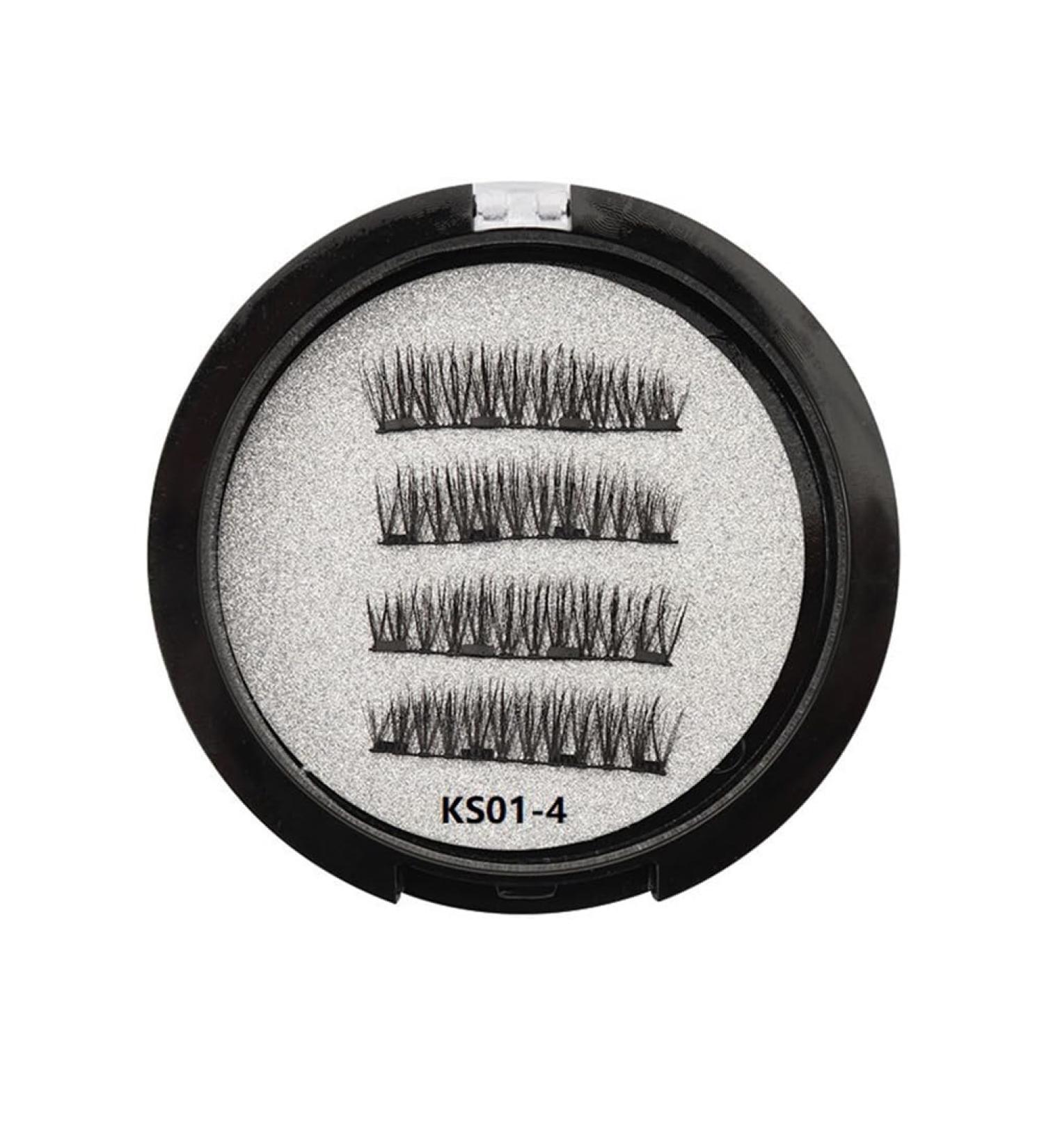 Lckiioy Magnetic Eyelashes with 2 Pairs Artificial Fiber Magnets Magnetic with Eyelash Curler KS01-4 - Buy Online on GoSupps.com
