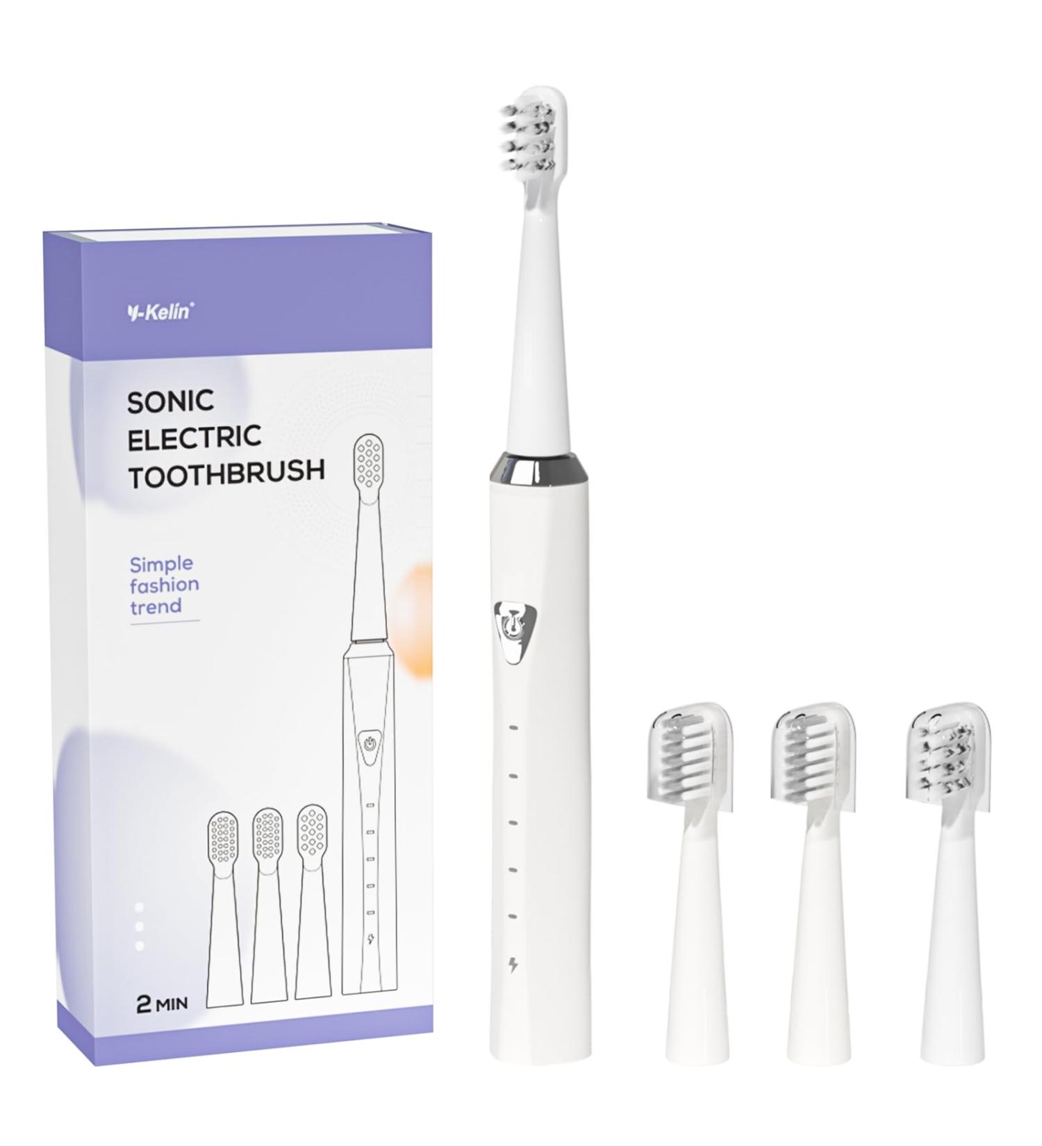 Y-Kelin Orthodontic Electric Toothbrush for Braces - Sonic Toothbrush with Replacement Heads 5 Modes Soft Bristle IPX7 Waterproof - Ideal for Braces Care - Buy Online on GoSupps.com