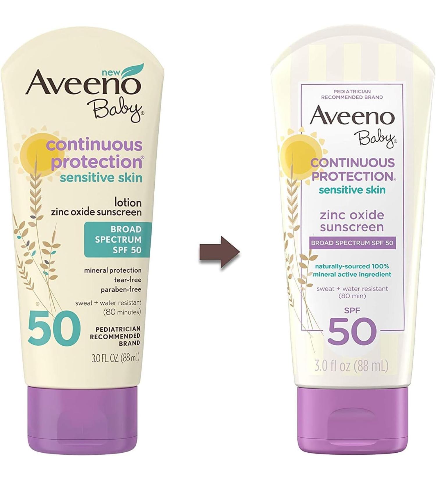Aveeno Baby Continuous Protection - Pack of 2 - 3 Fl Oz. - Buy Online on GoSupps.com