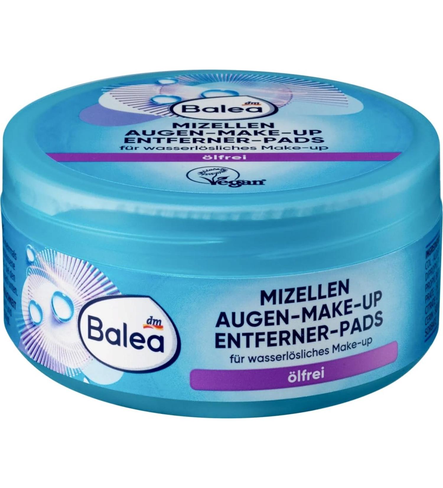 Balea Micellar Eye Makeup Remover Pads (50 pcs) - Oily Skin | German Beauty Product | International Shipping - Buy Online on GoSupps.com
