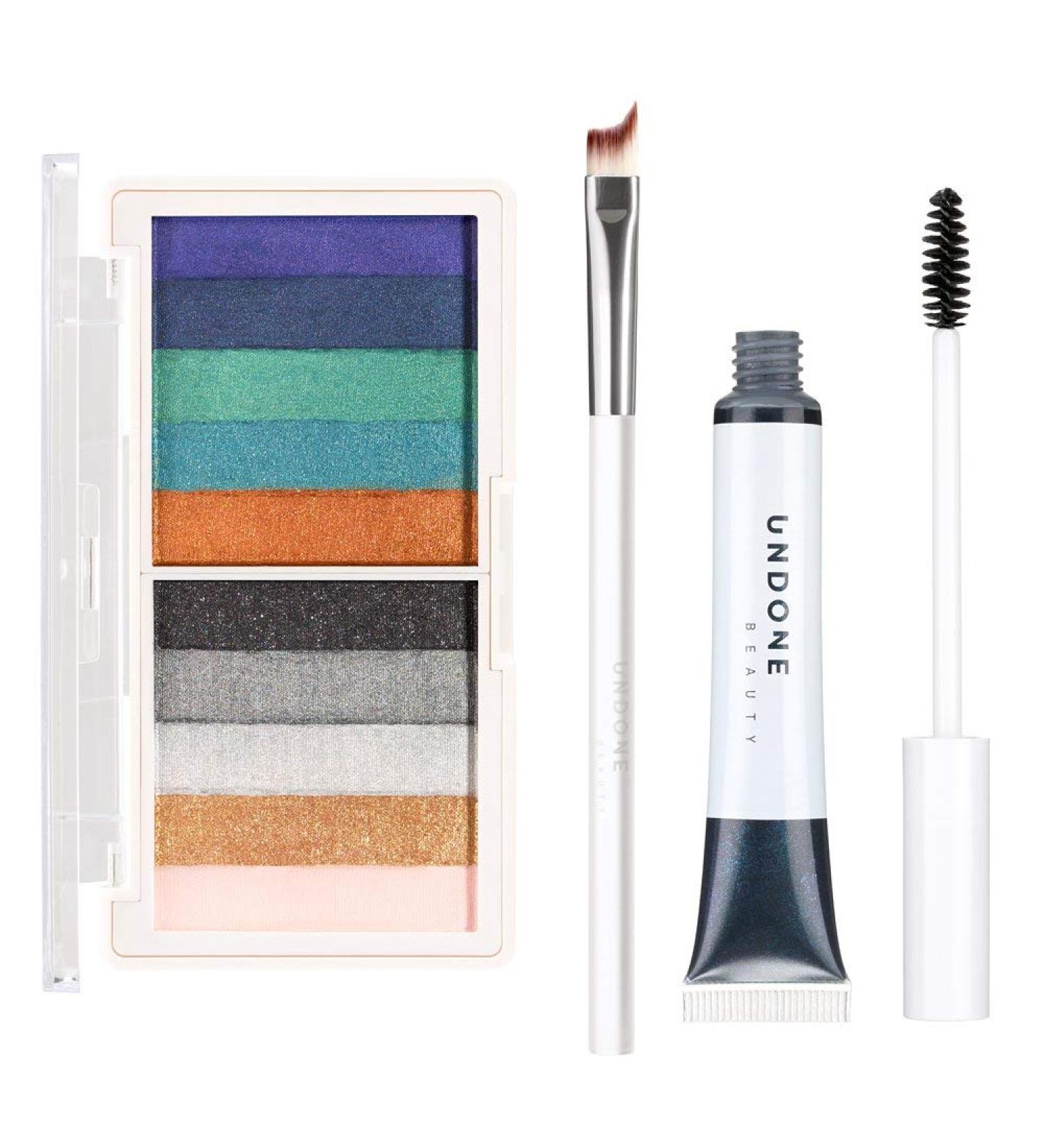 Undone Beauty Eye Revamp Gift Set | Light on Mascara Smoky Eye Shadow Palette & Cateye Brush Set - Shop Internationally - Buy Online on GoSupps.com