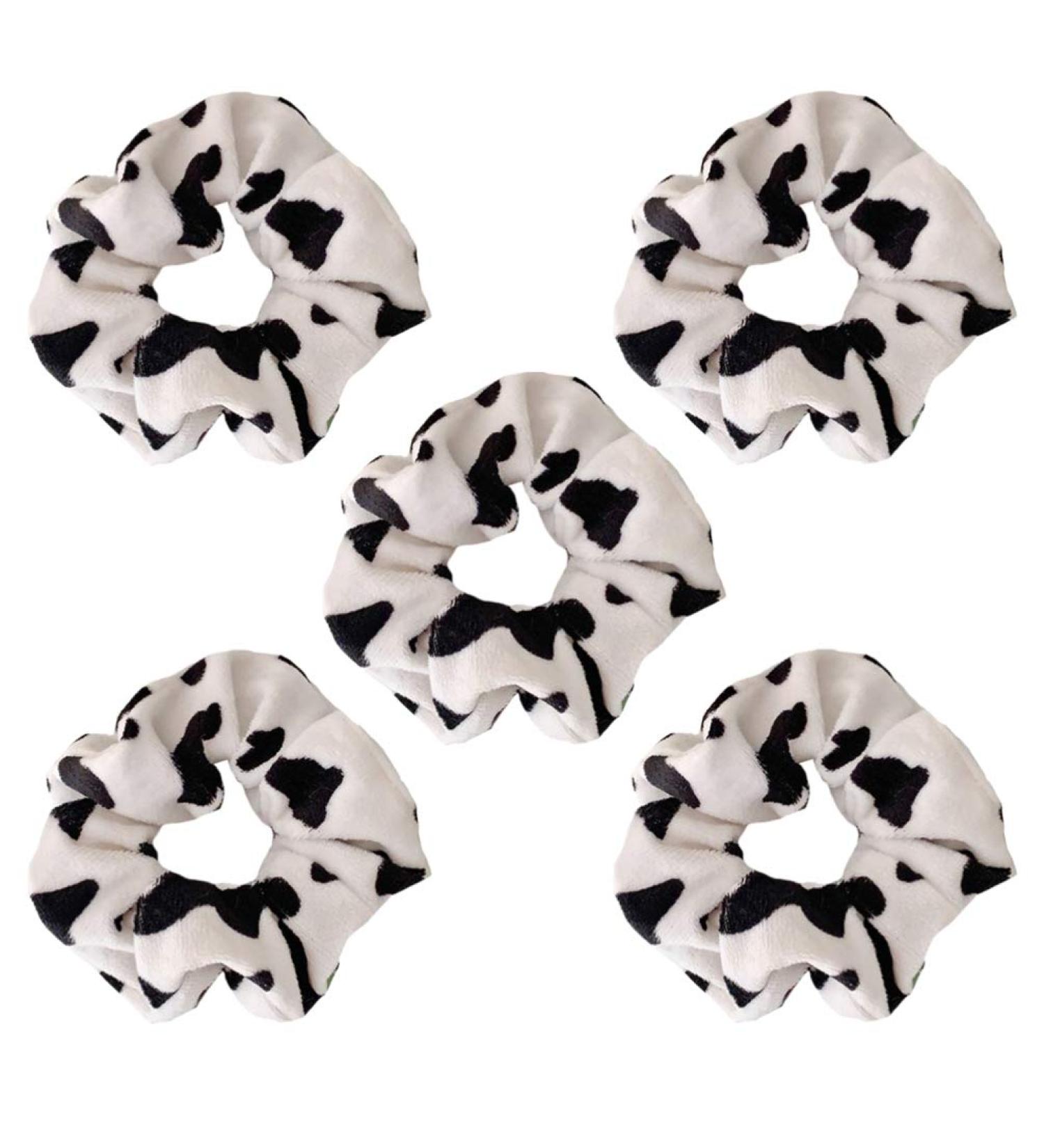 Elastic Cow Pattern Hair Ties - Ponytail Holders for Girls | Durable Elastic Cords | International Shipping - Buy Online on GoSupps.com