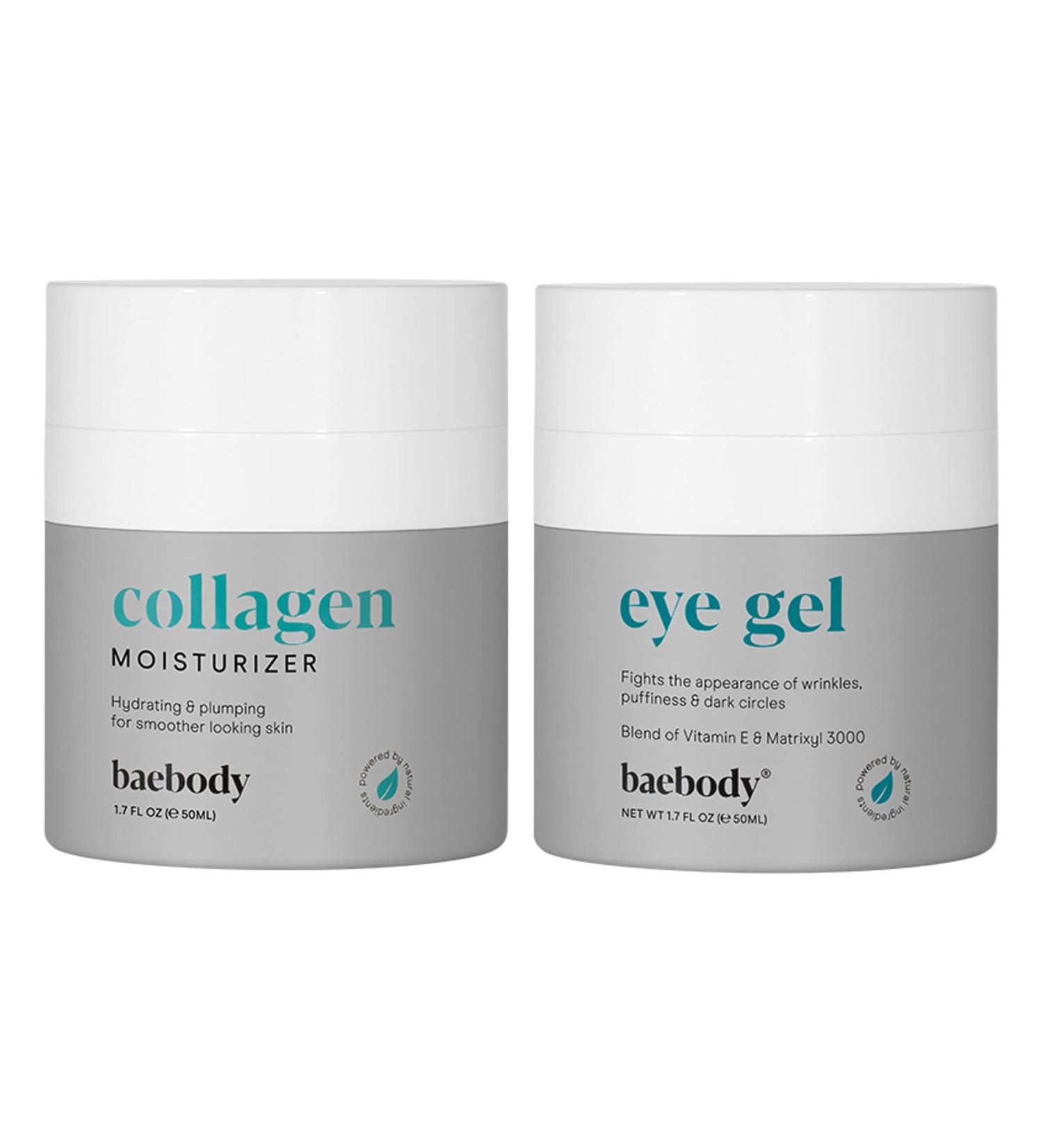 Baebody Eye Gel & Collagen Face Cream Bundle - Ultimate Skincare Pack - Buy Online on GoSupps.com