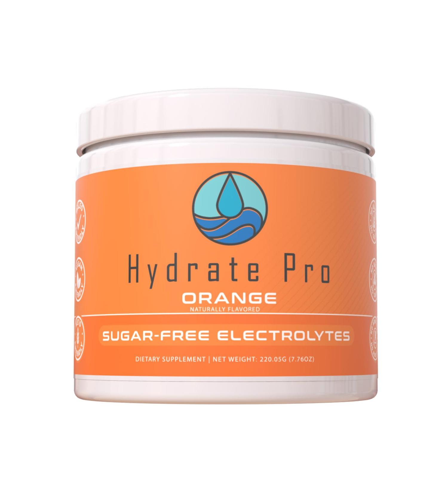 Sugar-Free Electrolyte Hydration Powder for Keto Paleo & Vegan | Key Element - Sodium Potassium Magnesium | Stevia Sweetened | Orange Flavor 45 Servings - Buy Online on GoSupps.com