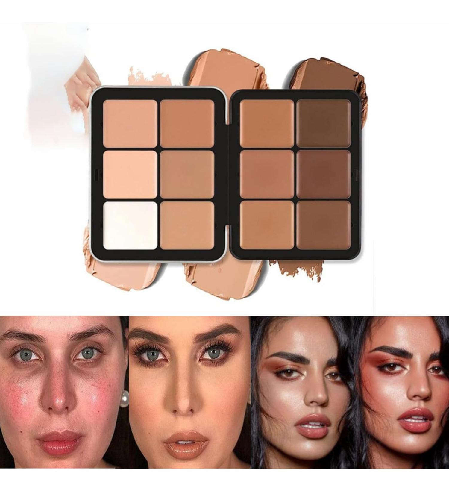 12 Colors Concealer Palette Cream Blush Palette Blusher Palette Waterproof Concealer Cream Creamy Blush Palette Blush cream cover Long Lasting Rouge Cream Makeup Palette (Concealer) - Buy Online on GoSupps.com