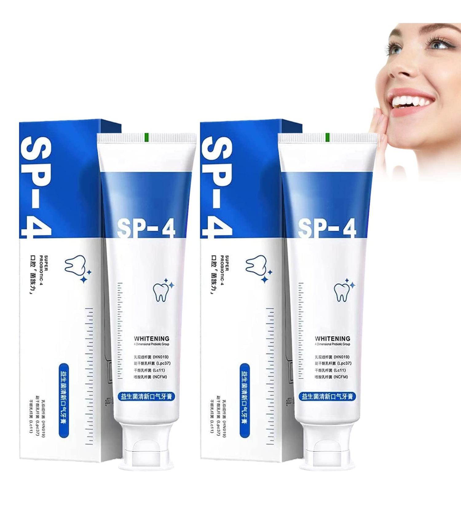 Yayashi Sp-4 Toothpaste Yiliku sp-4 Toothpaste SP-4 Brightening Toothpaste Fresh Breath Toothpaste (Blue*2) - Buy Online on GoSupps.com