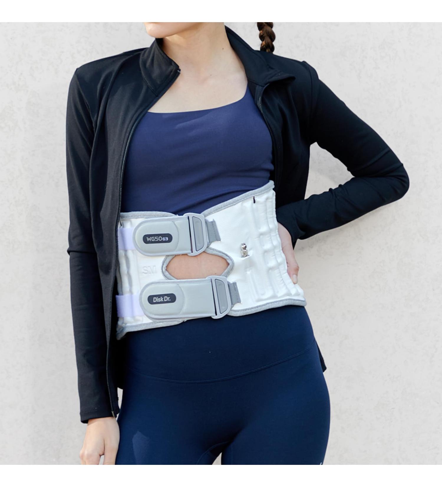 Decompression Back Belt for Pain Relief 2024 | One-Touch Back Support Brace & Posture Corrector | Disk Dr. WG50 G2 - Upgraded Double Belt M/L - Buy Online on GoSupps.com