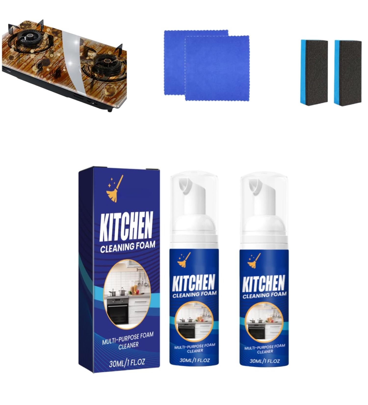 All-Purpose Kitchen Cleaning Foam Japanese Multi-Purpose Cleaning Spray Kitchen Oil Stain Cleaning Foam Multi-Purpose Oil Stain Removal Cleaning Spray Multi-Purpose Foam Cleaner - Buy Online on GoSupps.com