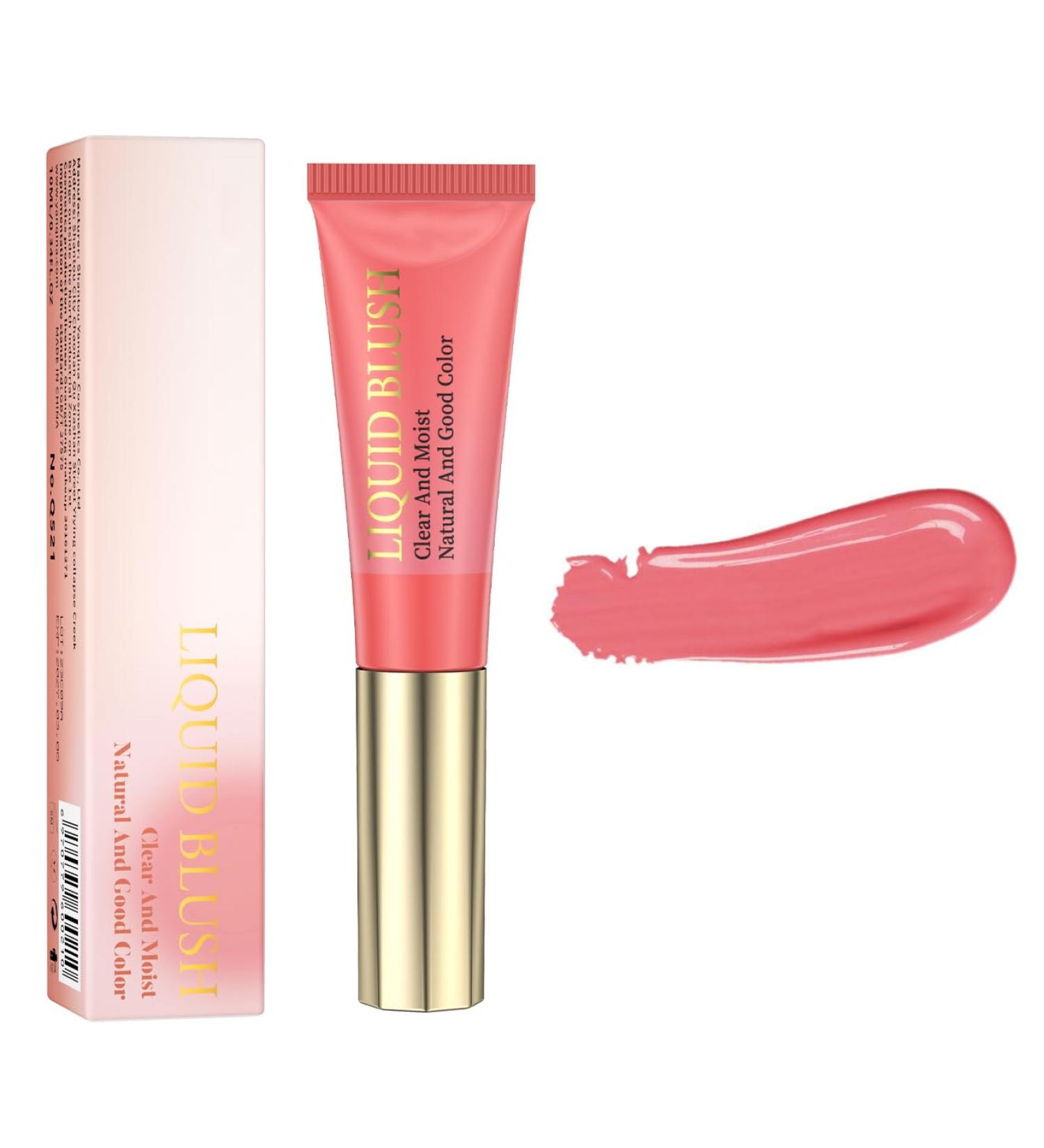 PICKX Pink Powder Blusher Liquid Beauty Stick Soft and Durable Shiny Velvet Texture Easy to Mix Soft Powder Blusher Makeup Durable and Soft Natural Dew (06# One Size) 06# 1 g (Pack of 1) - Buy Online on GoSupps.com