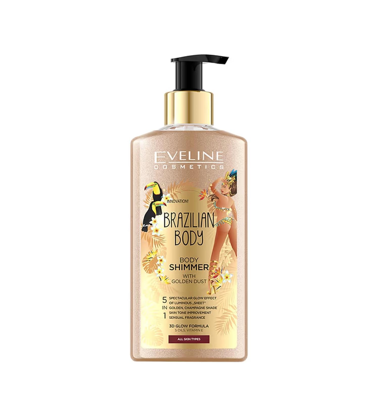 Eveline Brazilian Gold Dust Body Shimmer | 5.07 fl oz | International Shipping Available - Buy Online on GoSupps.com