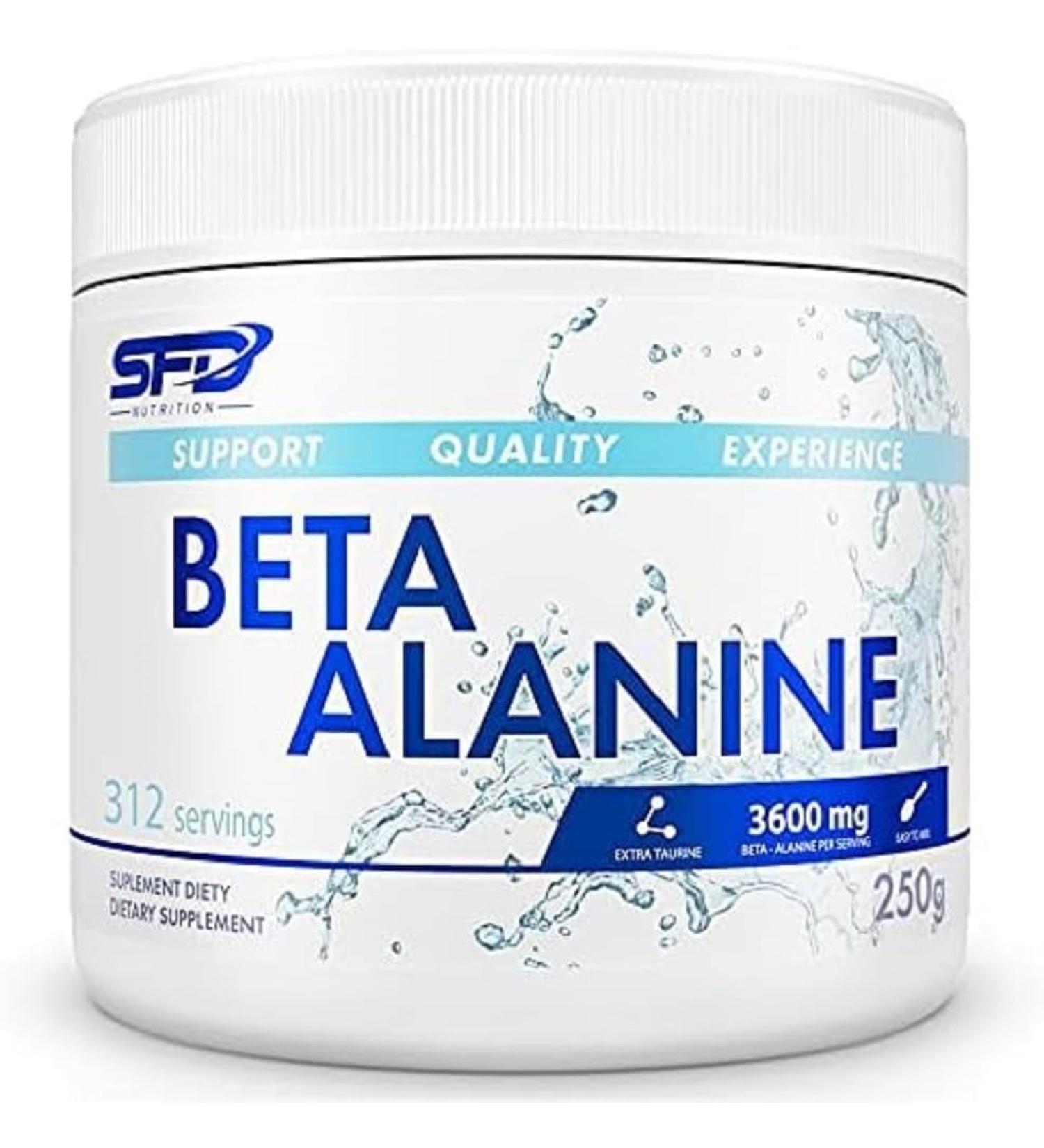 ALLNUTRITION Beta Alanine dietary supplement based on the amino acid Beta Alanine Taurine Vitamin B6 250g
