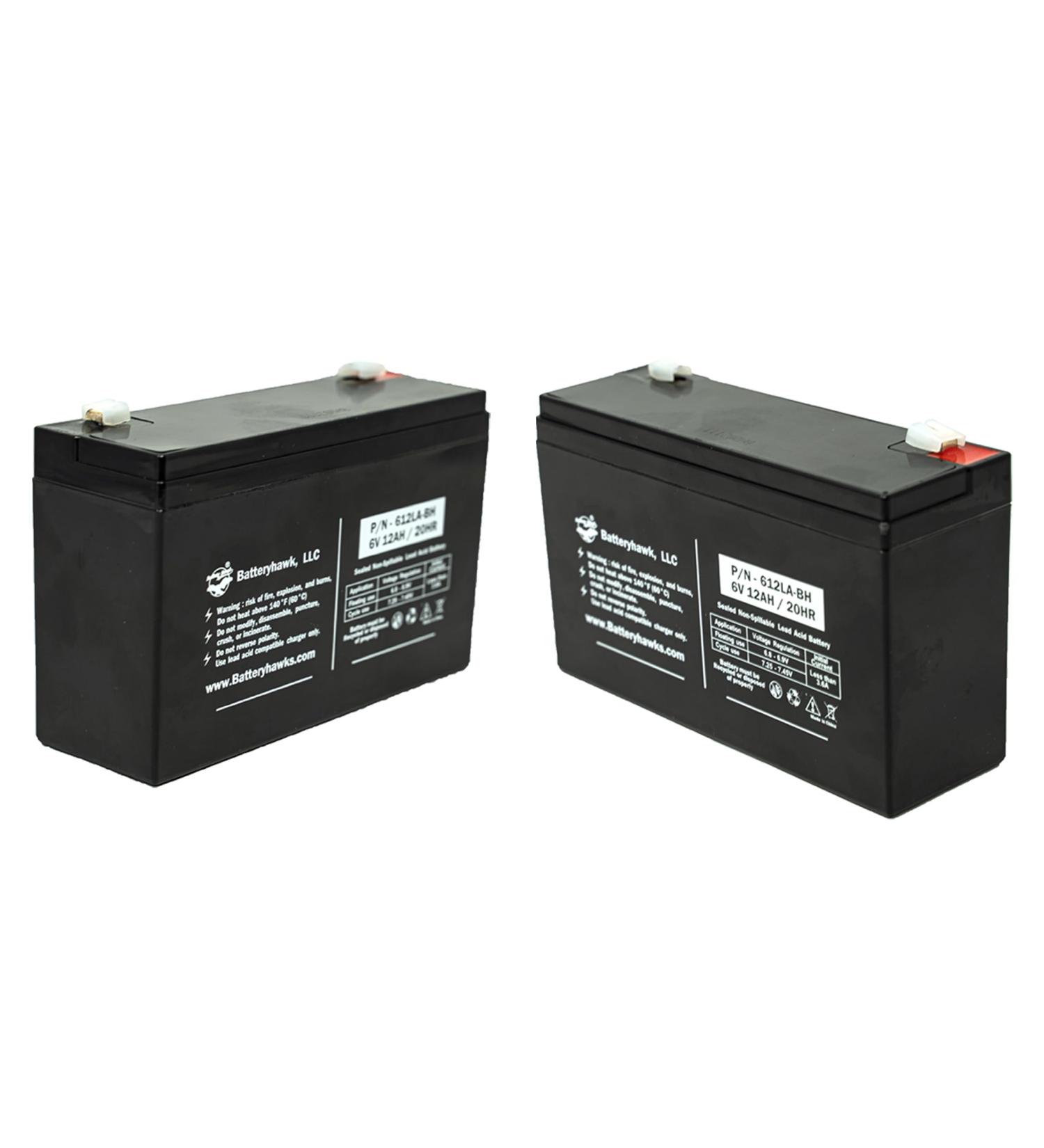 Buy (2 Pack) UB6120 6V 12AH Lead Acid Battery - PS-6100 SLA F1 BP106T2 BP86 | International Shipping Available - Buy Online on GoSupps.com