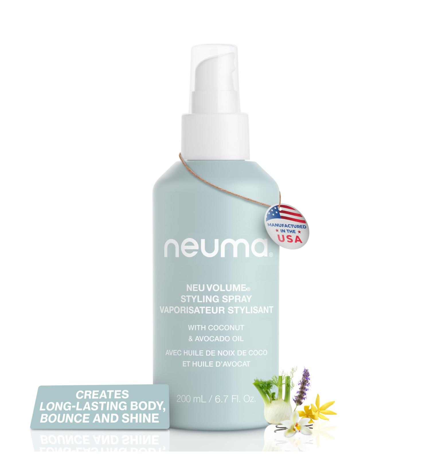 NEUMA Neu Volume Styling Hair Spray 6.7 Fl. Oz. Heat Protectant Volumizing Spray with Fennel Ylang Ylang Patchouli and Vanilla Scent Hair Volumizer for Fine Hair - Buy Online on GoSupps.com