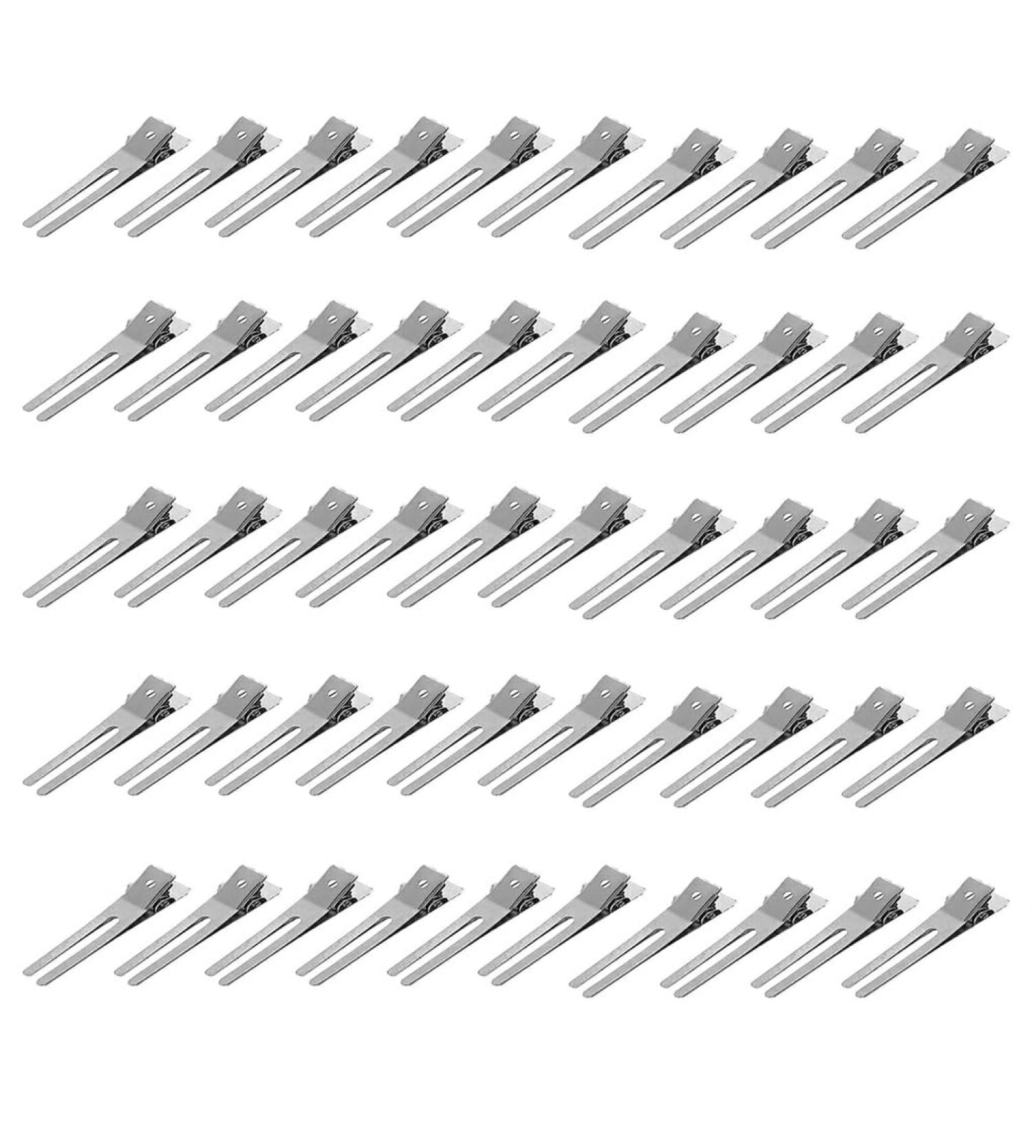 eexuujkl 50 Pieces Hair Clips Flat Two-pronged Hairpin Styling Accessory DIY without Universal Makeup Application - Buy Online on GoSupps.com