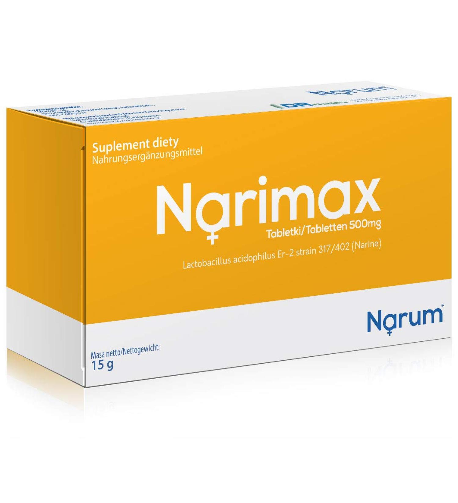 Probiotic Narimax Organic Cultures Complex | 30 High-Dose Gastrointestinal Tablets | Lactobacillus Acidophilus | Supports Digestion & Intestinal Health | No Stearates - Buy Online on GoSupps.com