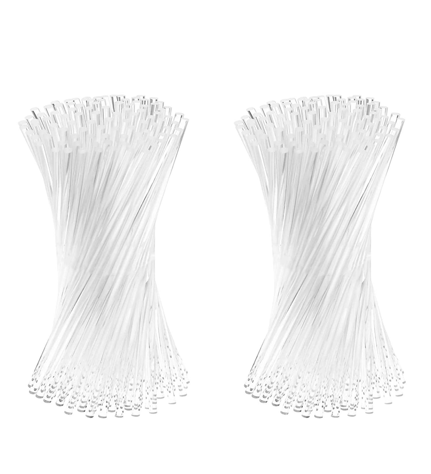 VENOAL 200 Pieces 6 Inch Acrylic Lollipop Sticks Reusable Clear Acrylic Sticks for Making Lollipops Cake Sweets Chocolates - Buy Online on GoSupps.com