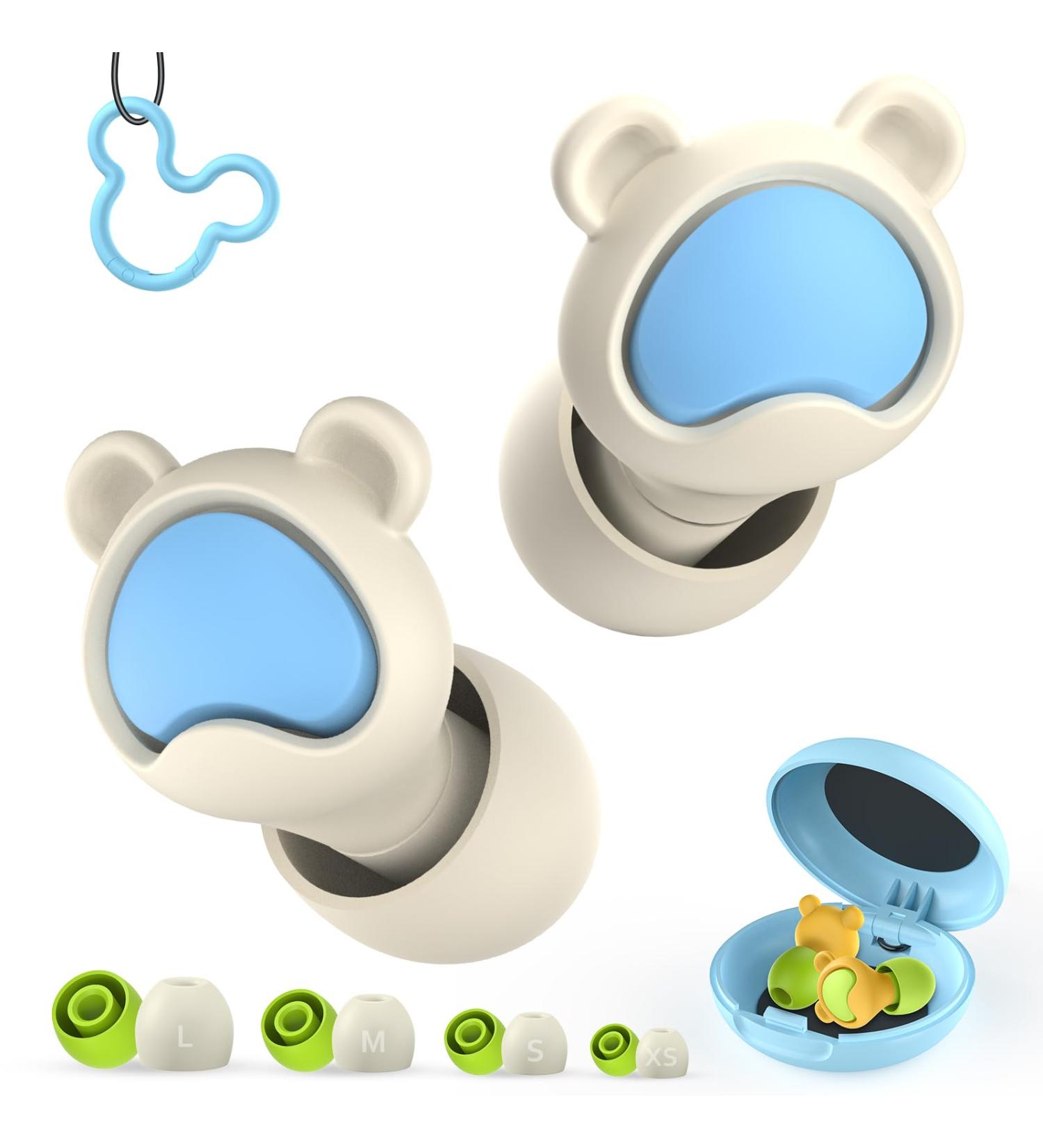 Kids Ear Plugs - 2 Pairs Reusable Silicone Noise Cancelling Earplugs for Ages 6-12 Ideal for Concerts Flying Study & Noise Sensitivity (Gray+Yellow - Buy Online on GoSupps.com