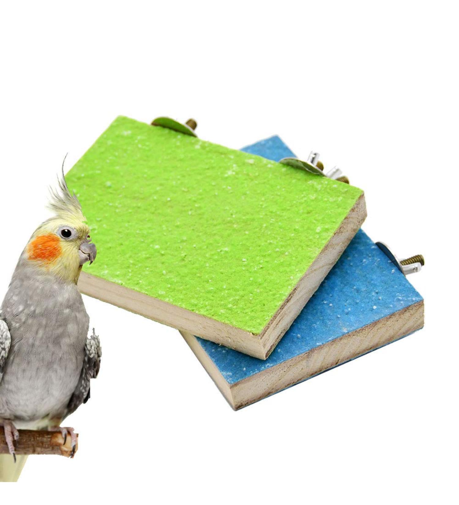 2 Pack Colorful Bird Perch Stands | Natural Wood Playground for Parrot, Budgies, Cockatiels | Cage Accessories & Exercise Toys - Buy Online on GoSupps.com