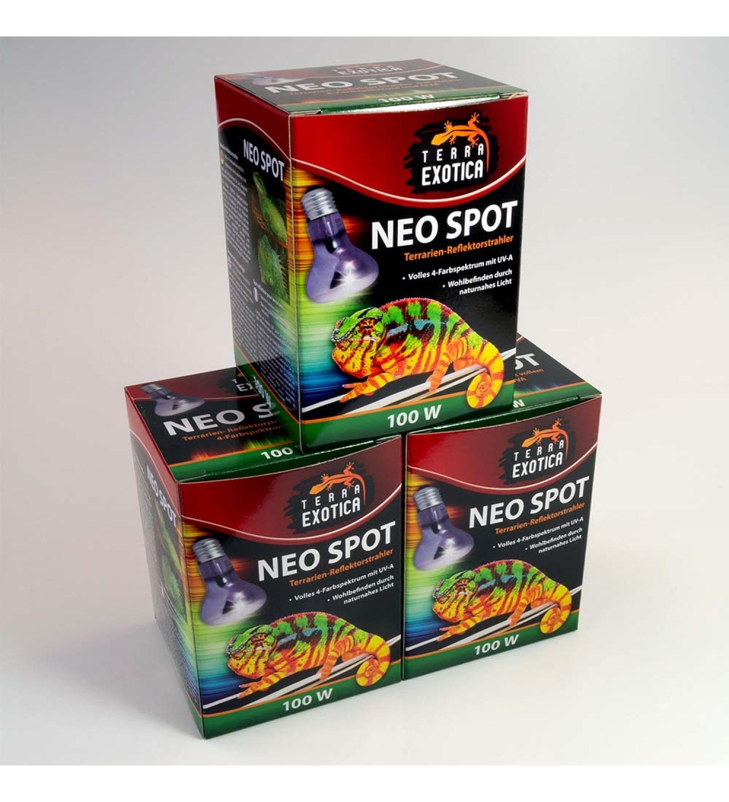 Terra Exotica Neo Spot - UV Radiation Terrarium Reflector | 25W 40W 60W 75W 100W & 150W Models - Ideal Heat & Light Source for Terrarium Dwellers - Buy Online on GoSupps.com