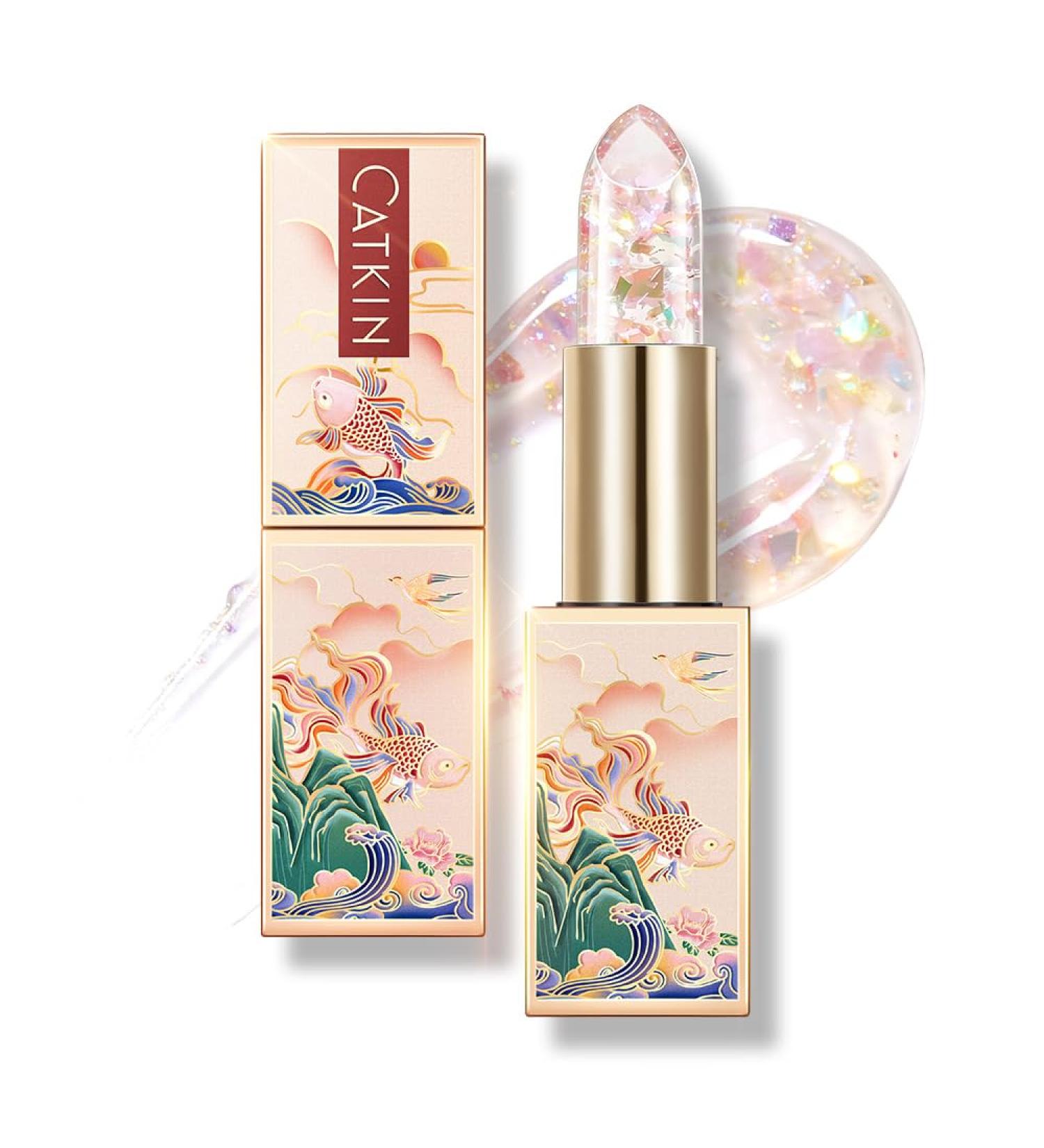 CATKIN Lip Balm Tinted Color Changing Lipstick Ultra Hydrating Lip Moistrurizer Lip Care with Vitamin E Nourishing For Cracked & Dry Lips 0.12 oz C04 Rainbow - Buy Online on GoSupps.com