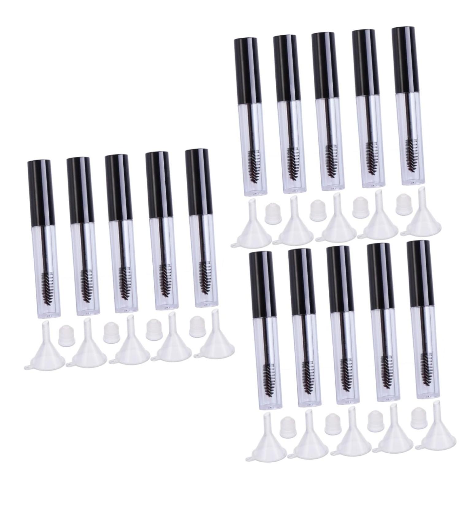 PLAFOPE 15 Pcs Eyelash Brush Tube Empty Lash Tube Empty Mascara Bottle Empty Tube with Inner Plug Black - Buy Online on GoSupps.com