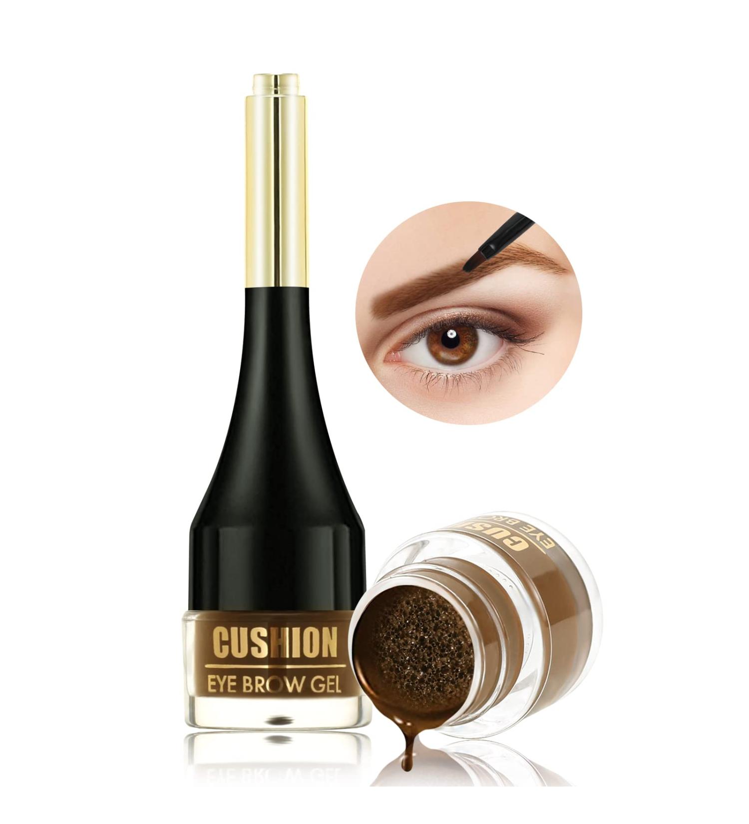BOOBEES AIR Cushion Eyebrow Cream - Waterproof Long-Lasting High-Pigmented Light Brown Eyebrow Gel Makeup for Perfect Brows - Buy Online on GoSupps.com
