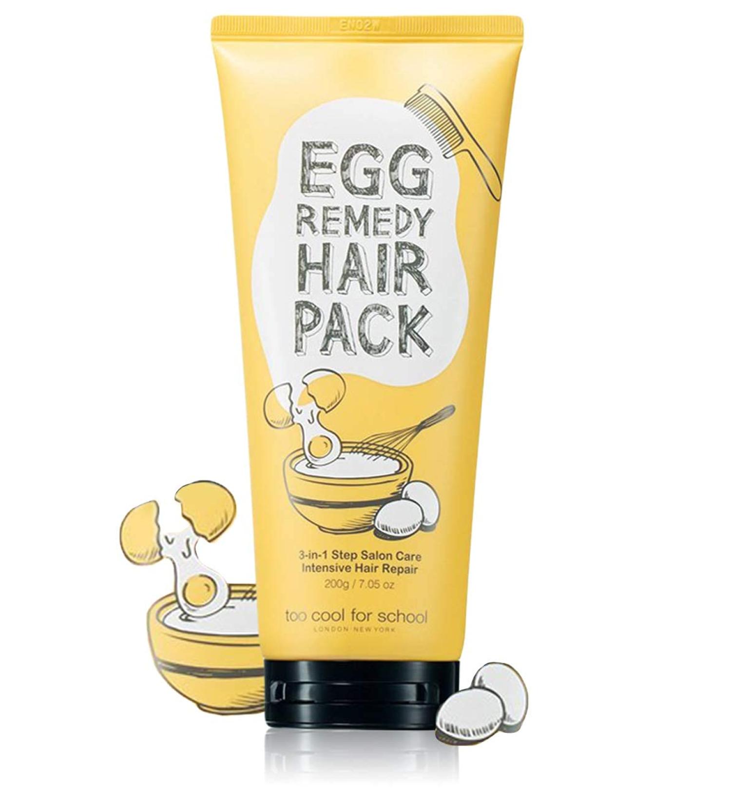 Too Cool for School Egg Remedy Hair Pack 200g - Nourishing Hair Treatment - Buy Online on GoSupps.com