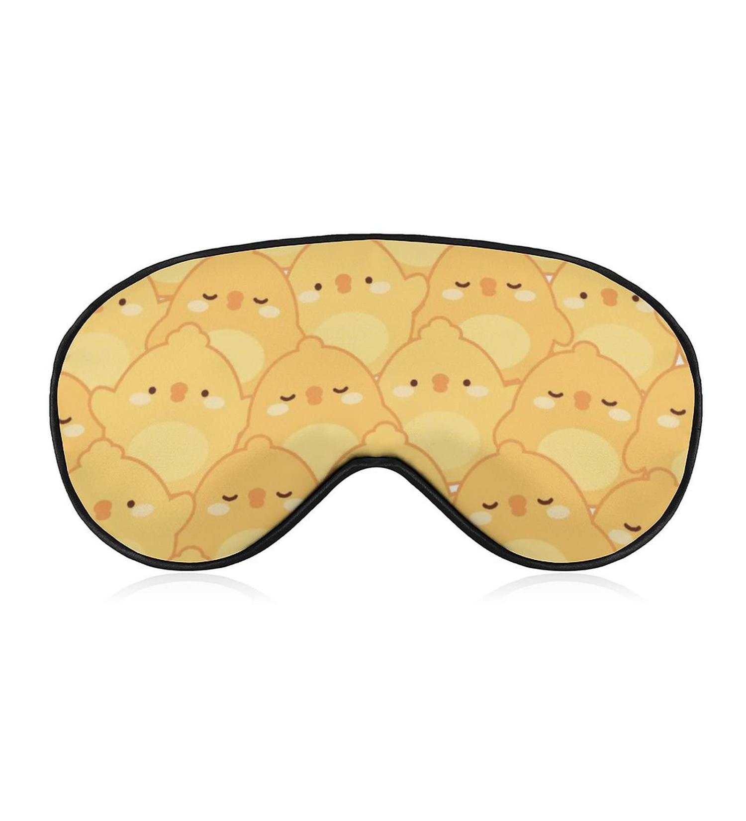 Cute Chicken Sleep Mask - Adjustable Strap Eye Cover for Yoga, Travel, and Night Nap - Buy Online on GoSupps.com