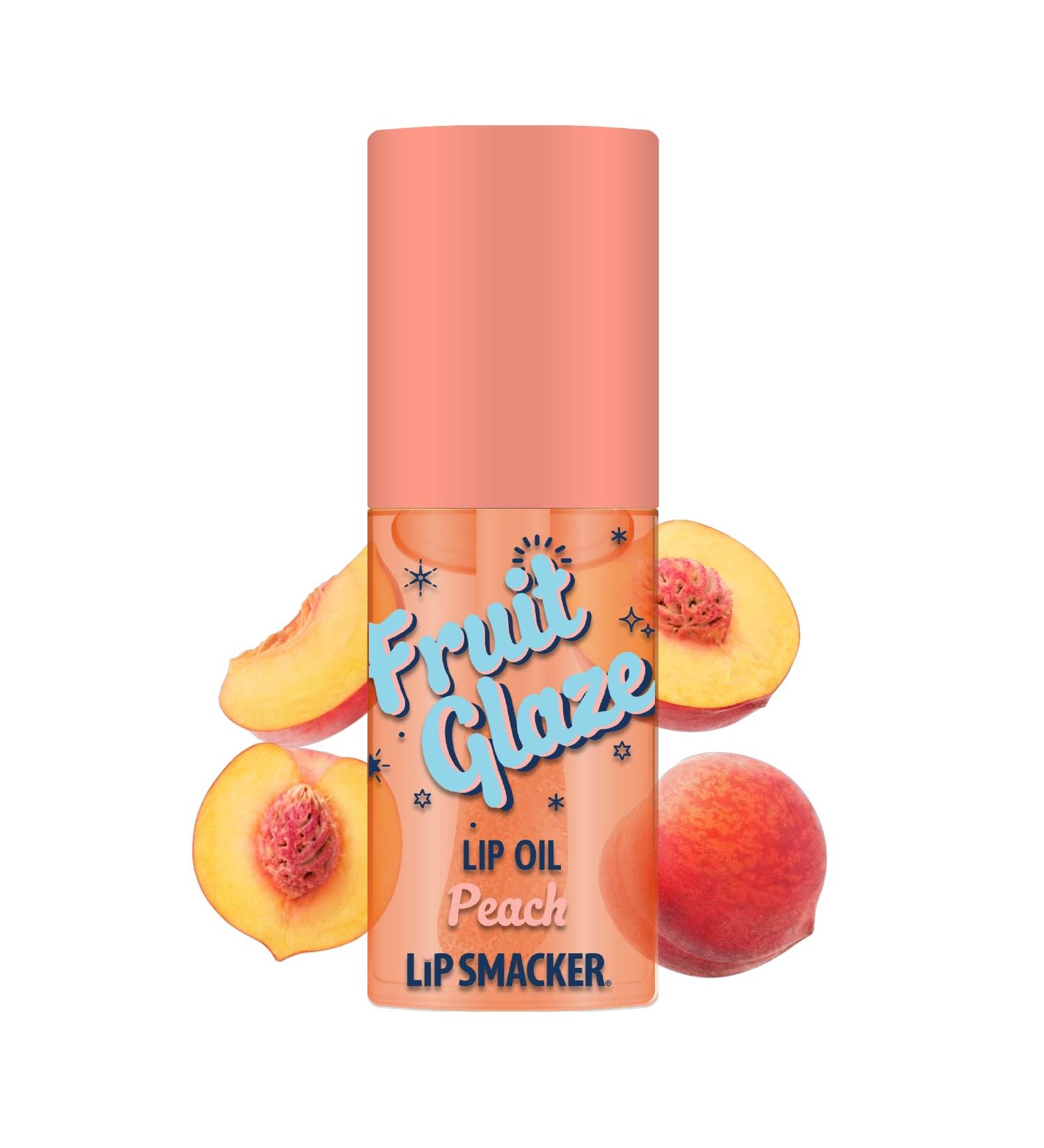Lip Smacker Fruit Glaze Lip Oil Ultra-Hydrating & Moisturizing with High-Shine Finish Plush Applicator for Effortless Glide Delicious Non-Sticky Flavor - Peach - Buy Online on GoSupps.com