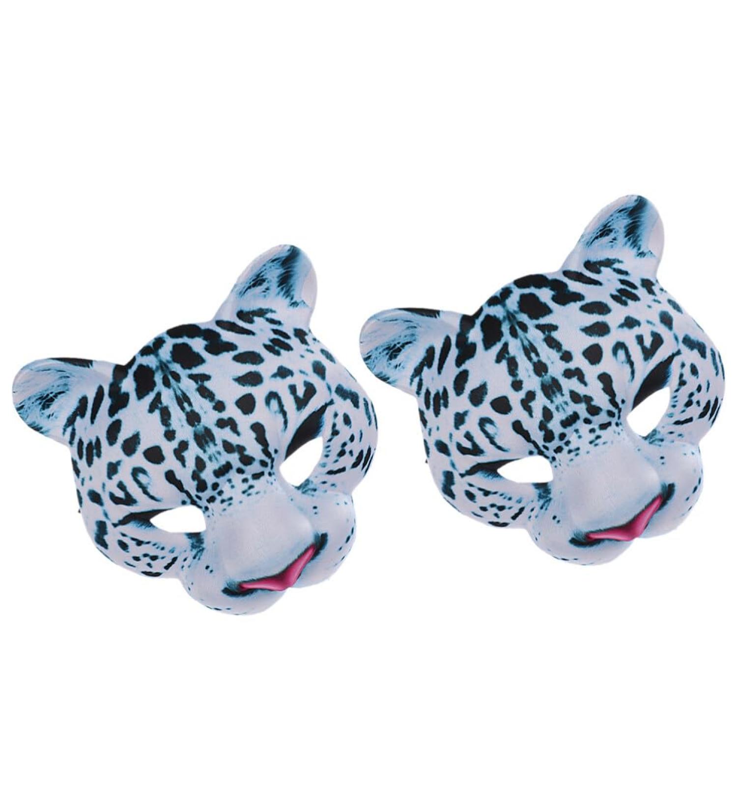 Holibanna Half-Sight Animal Leopard Masks - 2 Pack Venetian Costumes for Carnival & Easter Cosplay - Buy Online on GoSupps.com