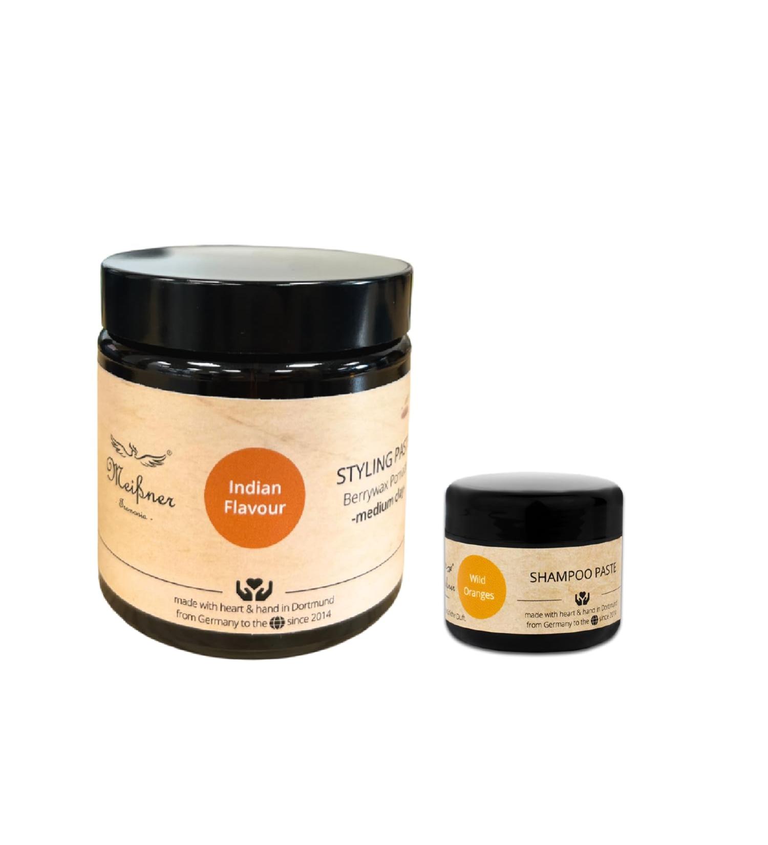 Buy Meißner Tremonia 100g Indian Flavor Hair Wax for Men - Strong Hold Vegan Hair Wax with Berry & Carnauba Wax - Ideal for Stylish Matt Finishes - Buy Online on GoSupps.com