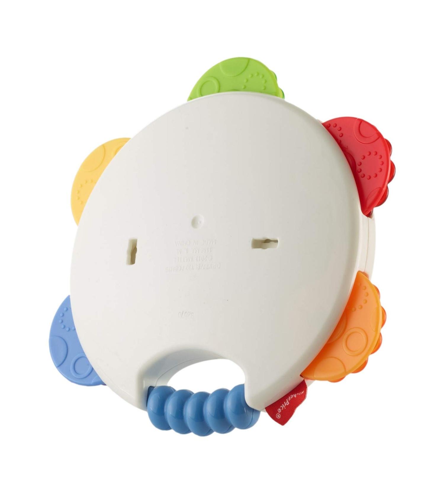 Fisher-Price BLT37 Baby's First Tambourine - Rattle Sounds Toy for Infants 3 Months+ - Buy Online on GoSupps.com