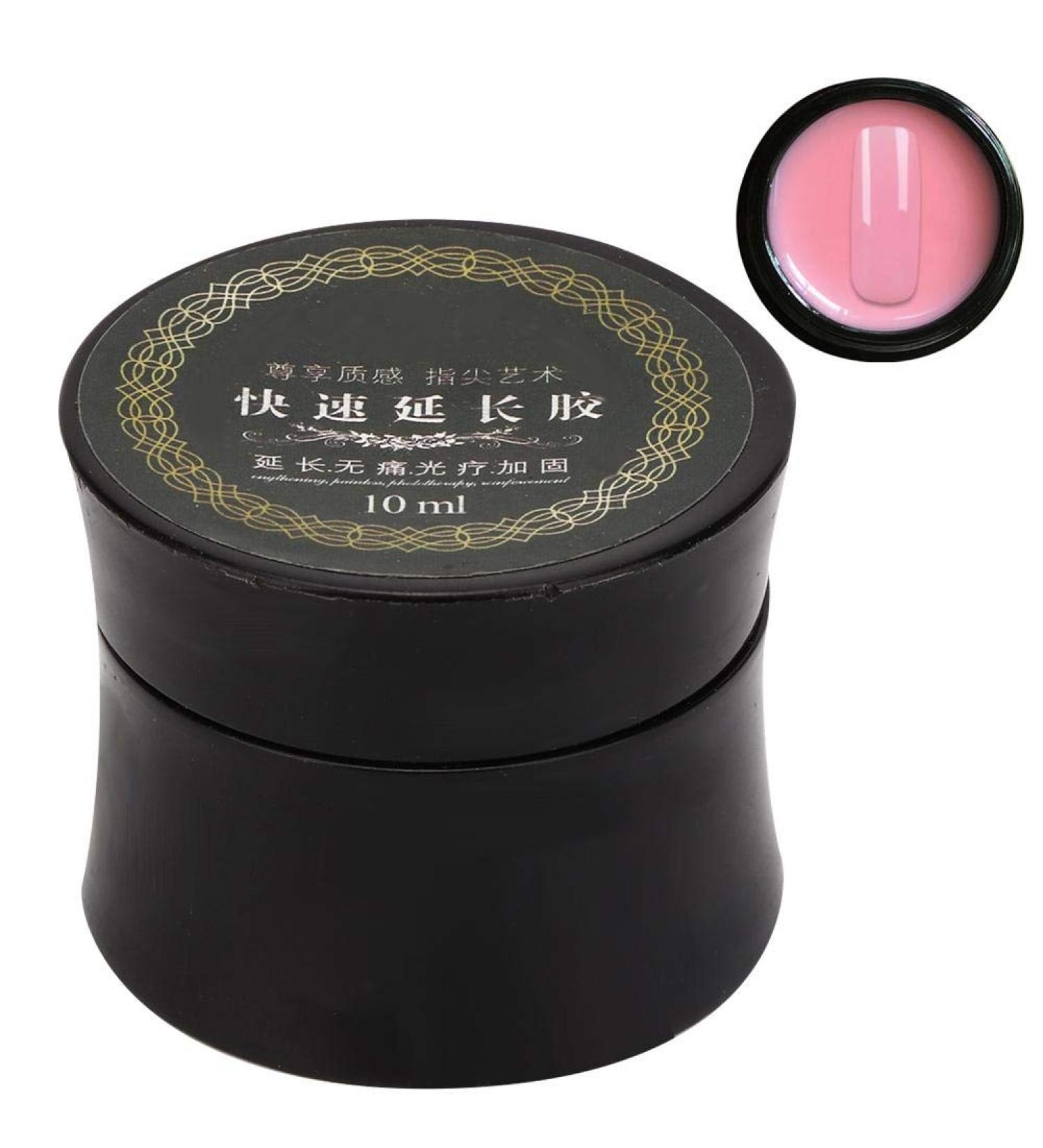 Premium Pink Nail Extension Gel - UV Gel for Quick Painless Manicure & Nail Art | Advanced Synthetic Resin Nail Care - Buy Online on GoSupps.com