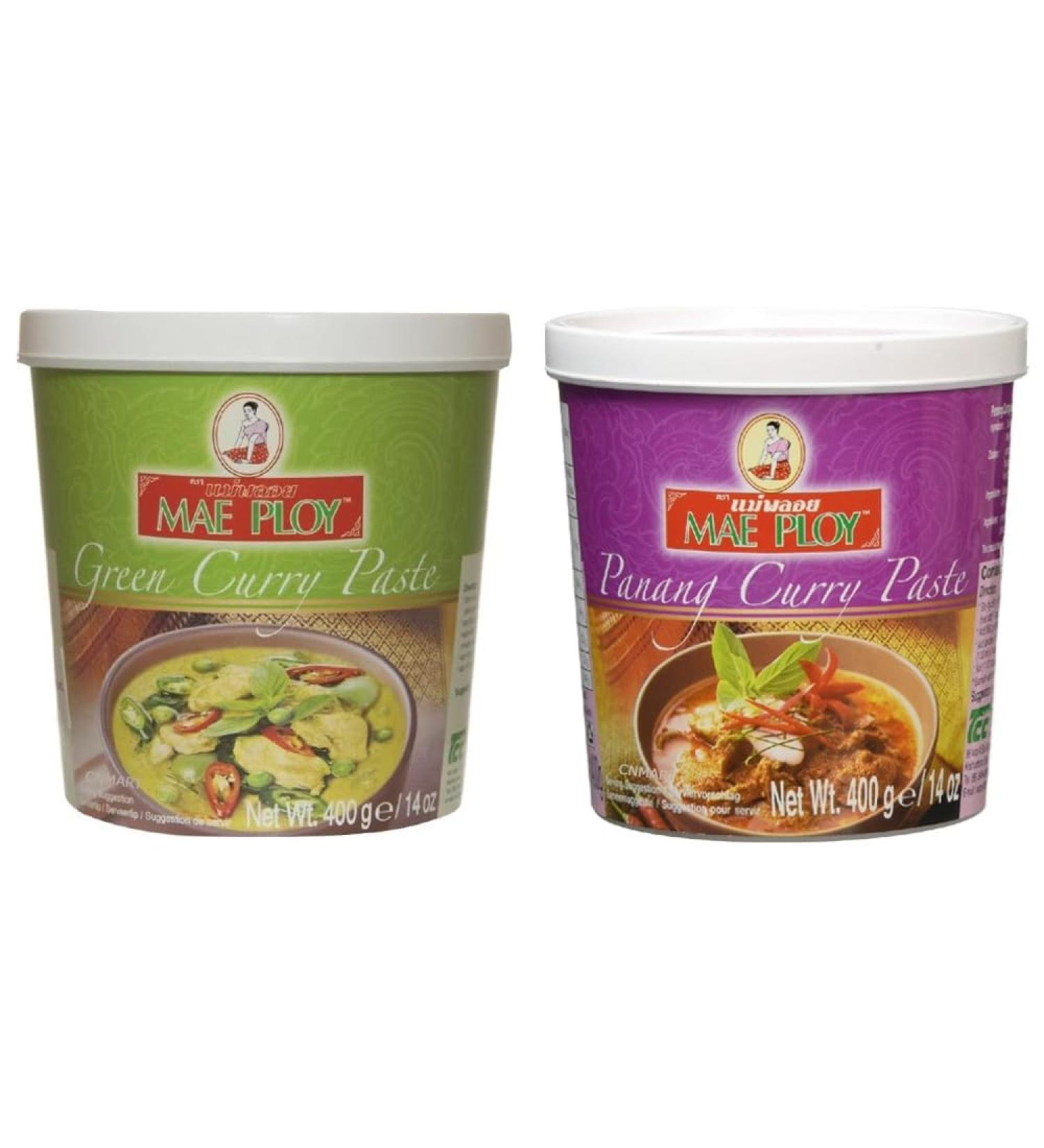 Mae Ploy Thai Green Curry and Panang Curry Paste 400g by CNMART - Buy Online on GoSupps.com