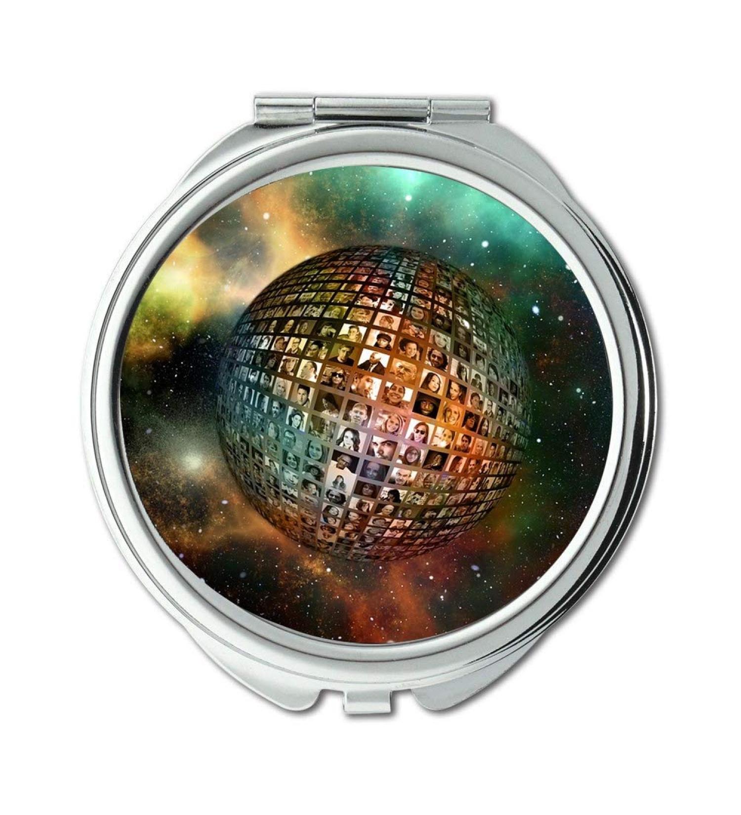YENDOSTEEN Mirror mouse trap bottle earth Universe Human Faces Personal Connected makeup mirrors pocket mirror portable mirror - Buy Online on GoSupps.com