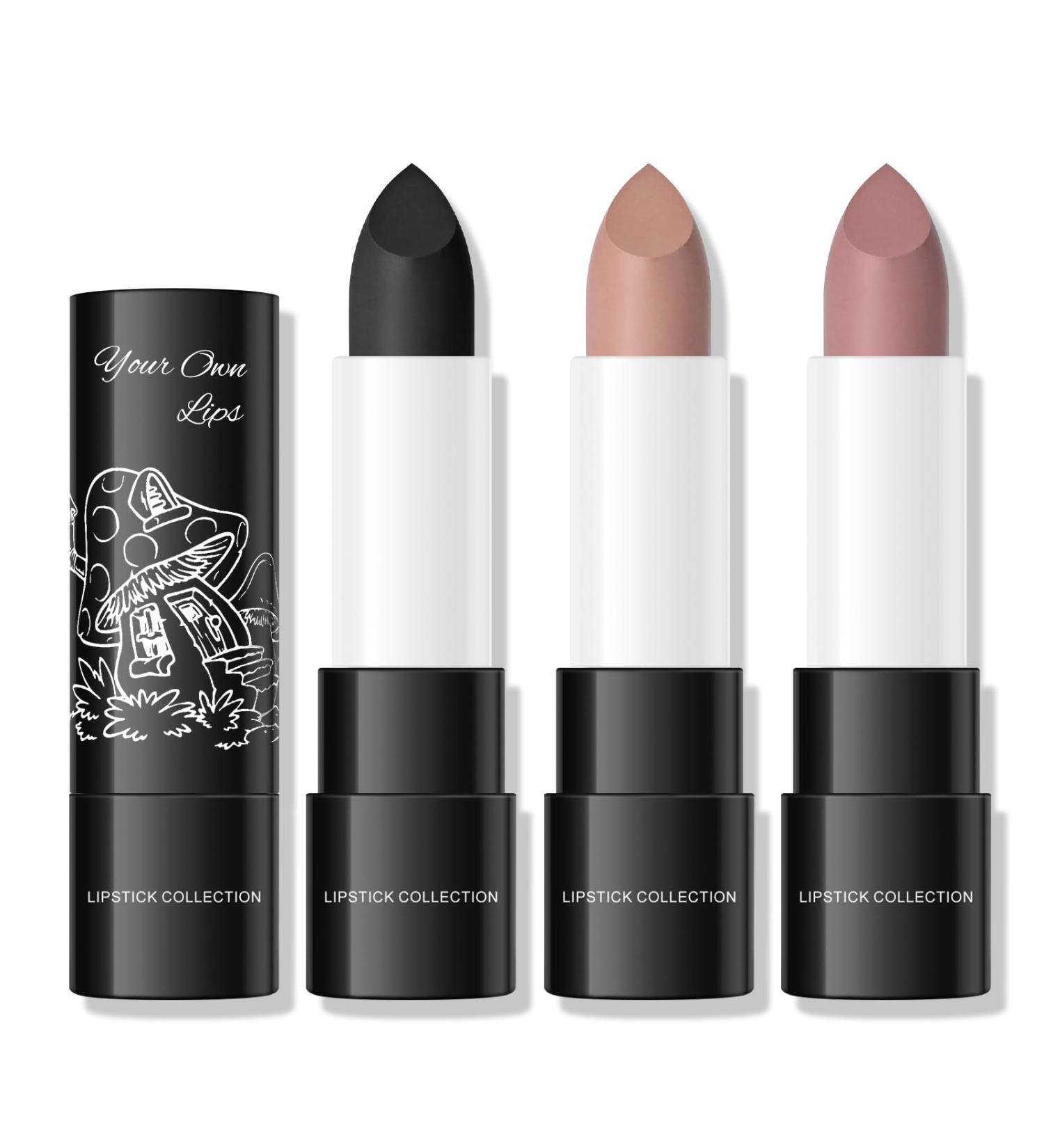 KYDA Matte Lipstick Set - 3 Colors High Pigment Velvet Lipstick Long-lasting Full Coverage Non-stick Cup Makeup Kit - Buy Online on GoSupps.com