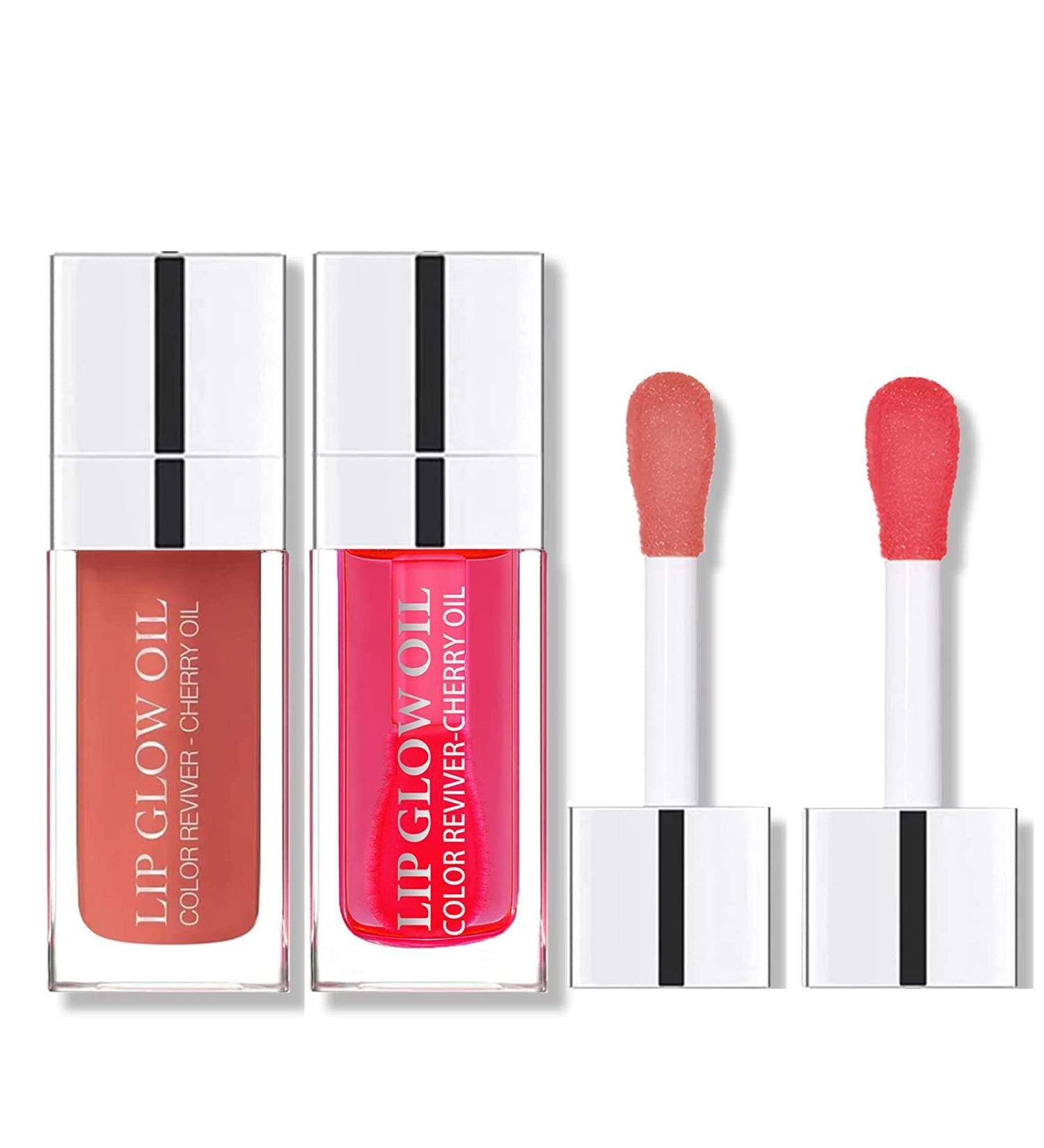 Minfei Plumping Lip Oil - Rose & Cherry Red Hydrating Gloss for Nourished, Shimmery Lips - Buy Online on GoSupps.com