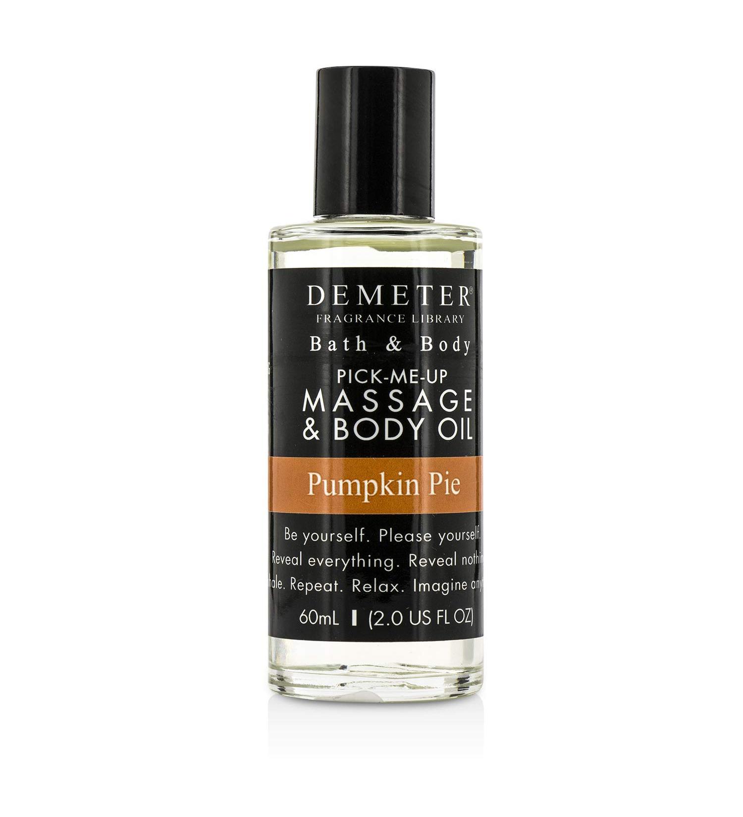 DEMETER Pumpkin Pie Bath and Body Oil Nourishing Massage Oils for Women and Men Fragrance - Pumpkin Pie 2 oz. Bottle
