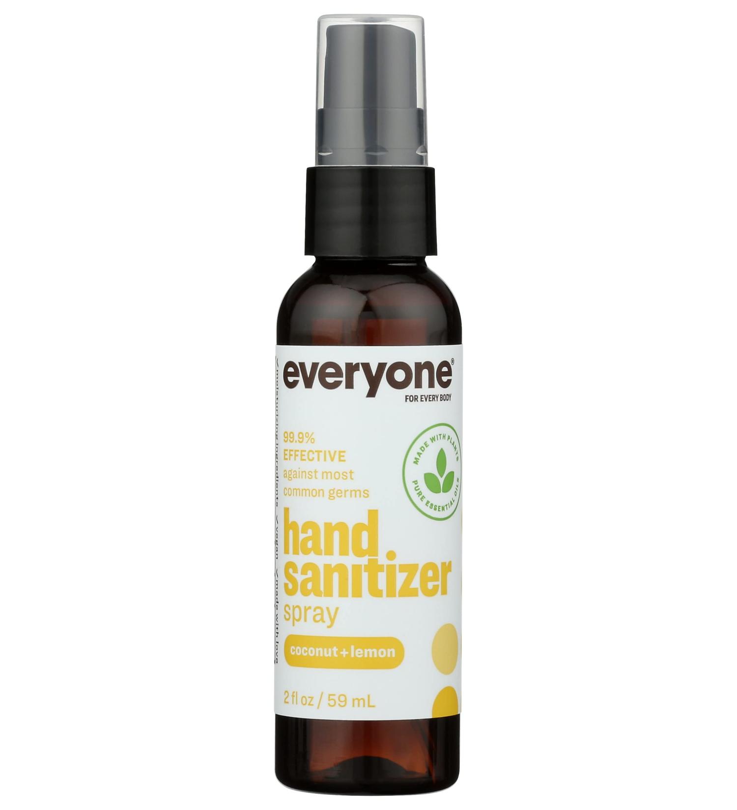 Everyone Hand Sanitizer Spray Coconut and Lemon 2 oz Pack of 6