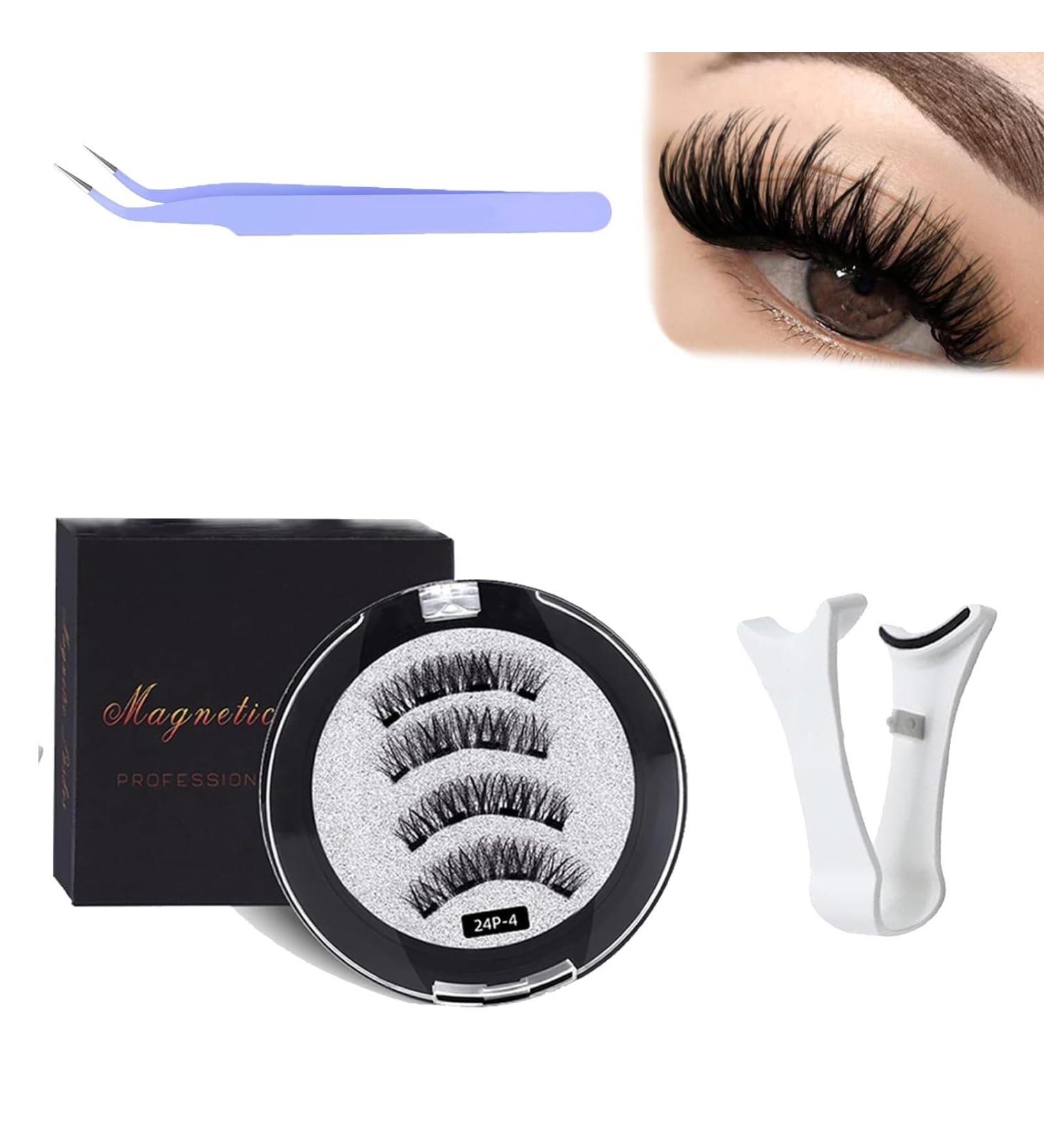 Buy 3D Magnetic Eyelashes - Natural Look No Glue or Eyeliner Needed Wispy Magnetic Lashes with Applicator - Shop Internationally - Buy Online on GoSupps.com