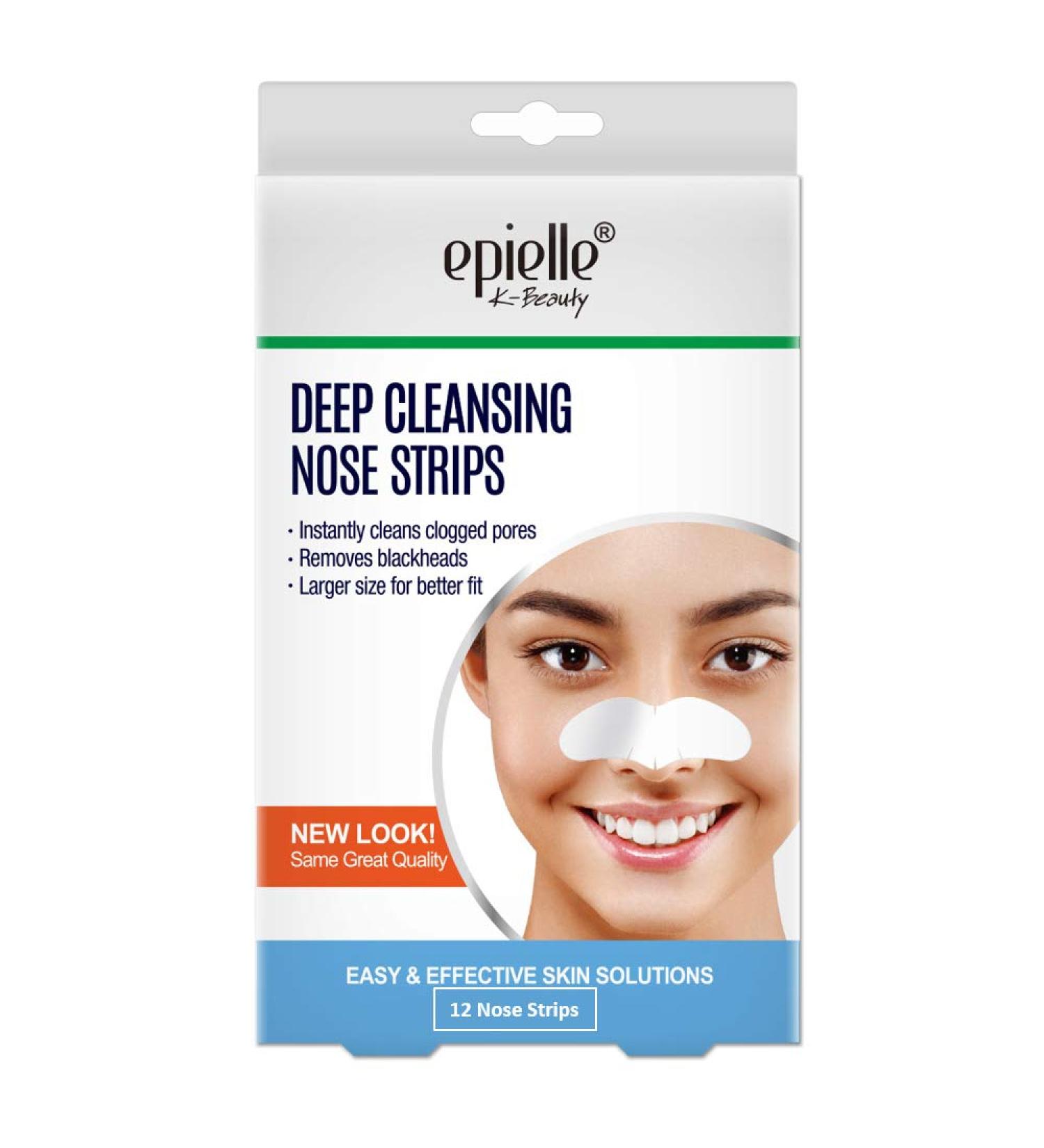 Epielle Deep Cleansing Nose Strips - 12 Count | Remove Blackheads & Clean Pores | Perfect Fit for Easy Skin Solutions - Buy Online on GoSupps.com