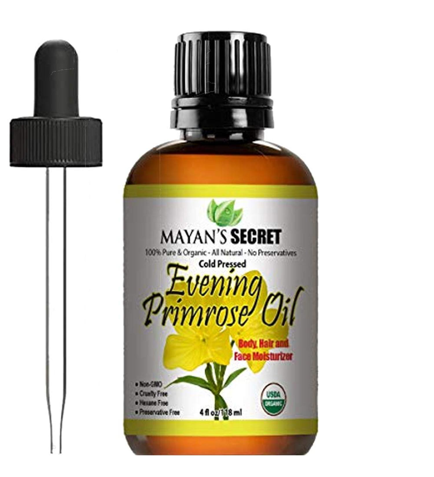 Buy USDA Certified Organic Evening Primrose Oil - Natural Unrefined & Cold Pressed Carrier Oil for Skin & Hair Rejuvenation - International Shipping - Buy Online on GoSupps.com