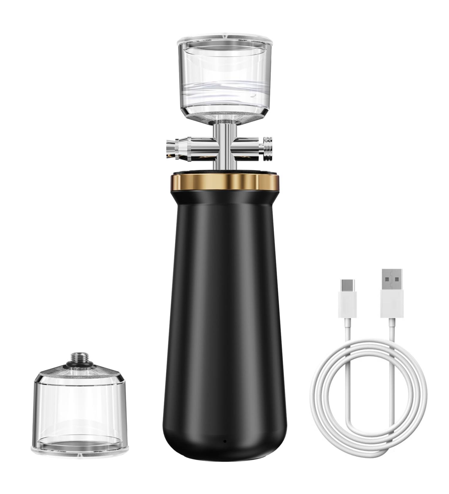 Airbrush Makeup Kit with Compressor | Portable Cordless Airbrush - 2x Cups & Cable Included | International Shipping - Buy Online on GoSupps.com