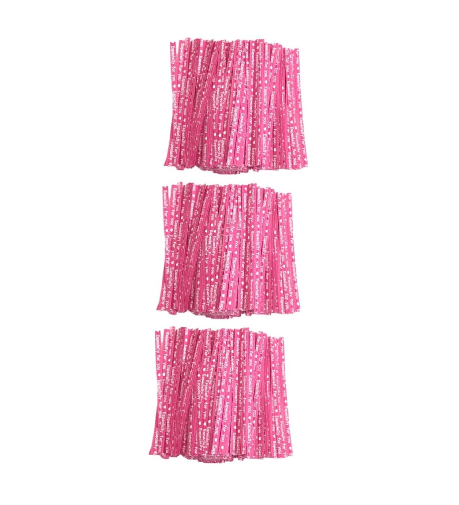 Milisten 3000 Pcs Ties for Cone Bags Packaging Ties Celophane Bags Ties for Food Bags Wall Lamination Candy Bags Ties Colored Cellophane Bags Gift Tie Ribbon Sealing Tape Bread Rosyx3pcs 9X0.4cmx3pcs - Buy Online on GoSupps.com