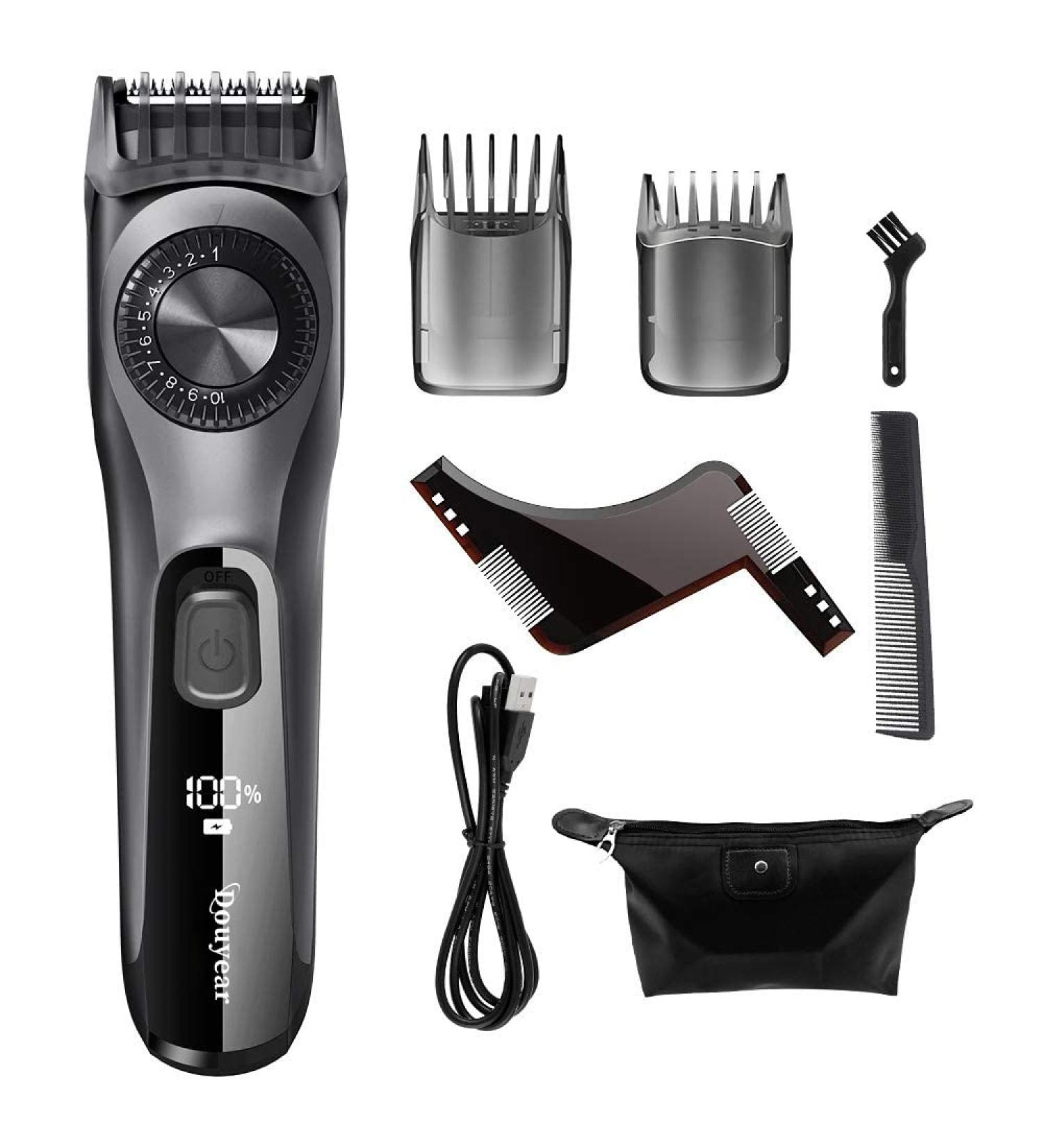 Vulture Trimmer Hair Clipper 2020 - Adjustable 0.5mm USB Rapid Charging LED Display 90 Min Use - Perfect for Beard & Haircuts | International Shipping Available - Buy Online on GoSupps.com